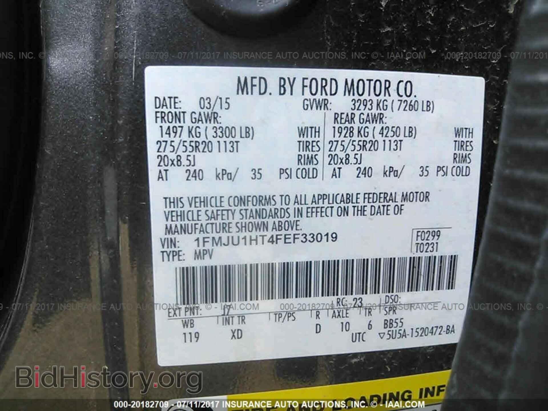 2015 Ford Expedition - VIN: 1FMJU1HT4FEF33019 - Фото 9