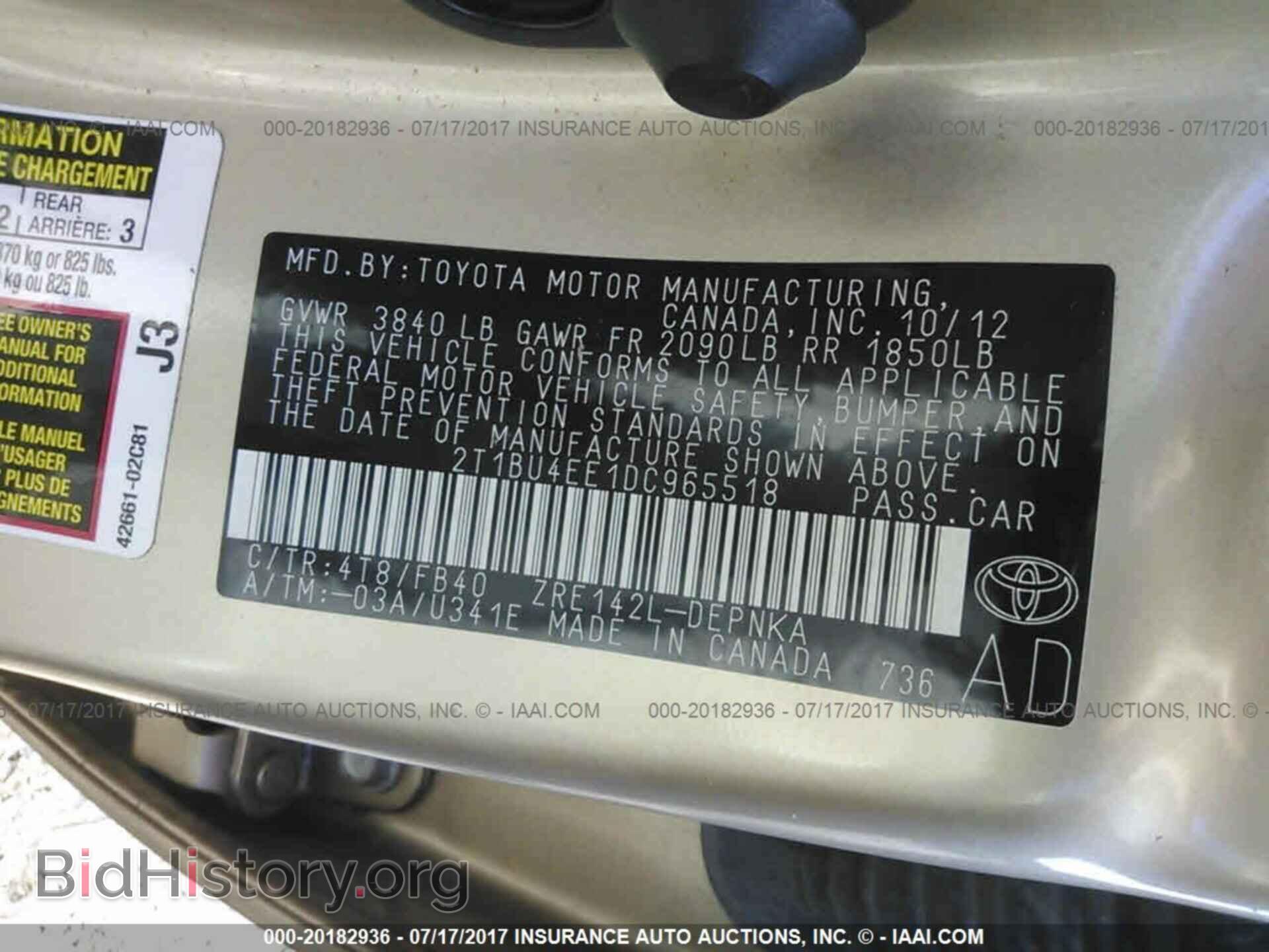 2013 Toyota Corolla - VIN: 2T1BU4EE1DC965518 - Photo 9