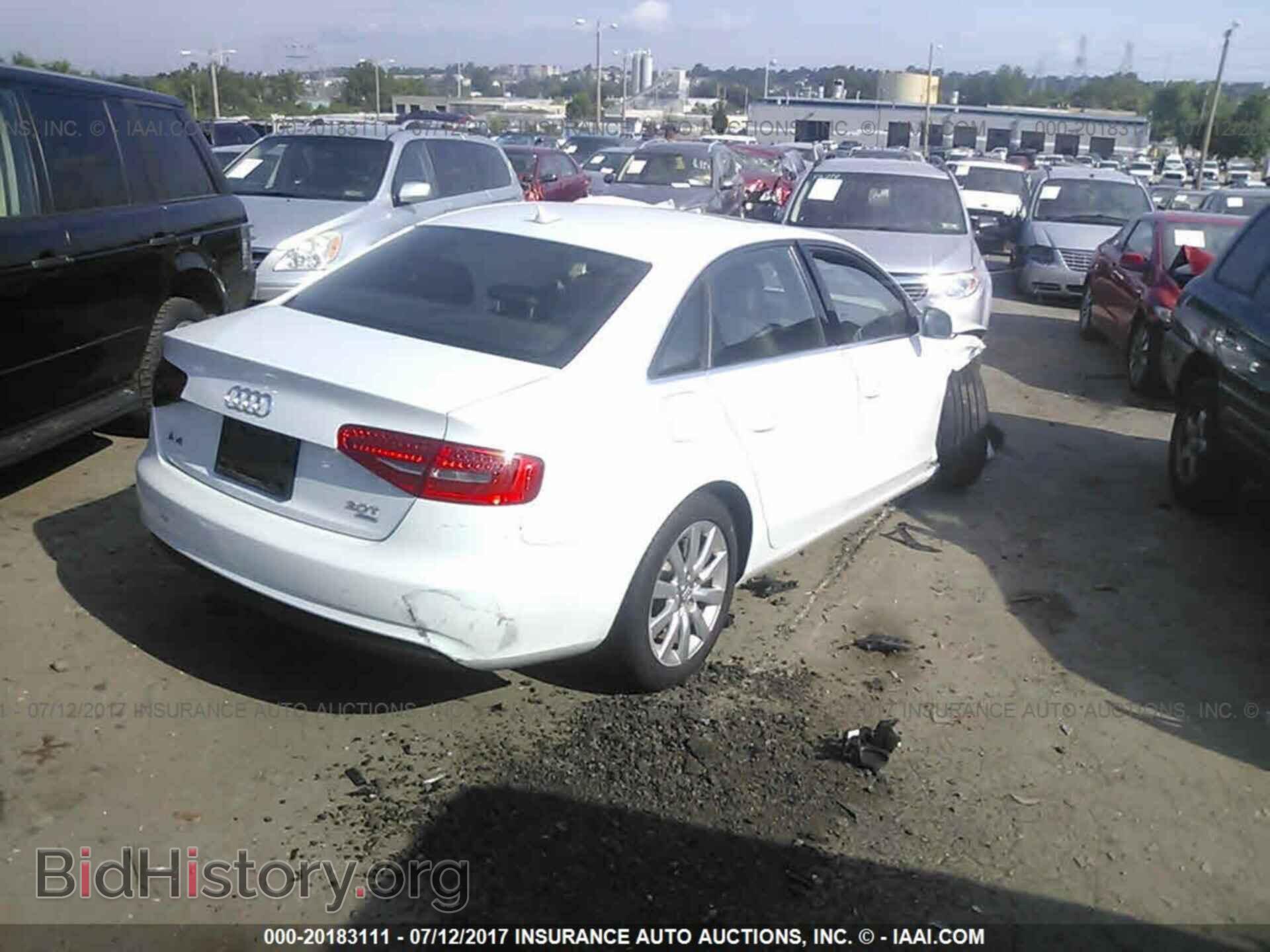 2013 Audi A4 - VIN: WAUBFAFL8DN025166 - Photo 4