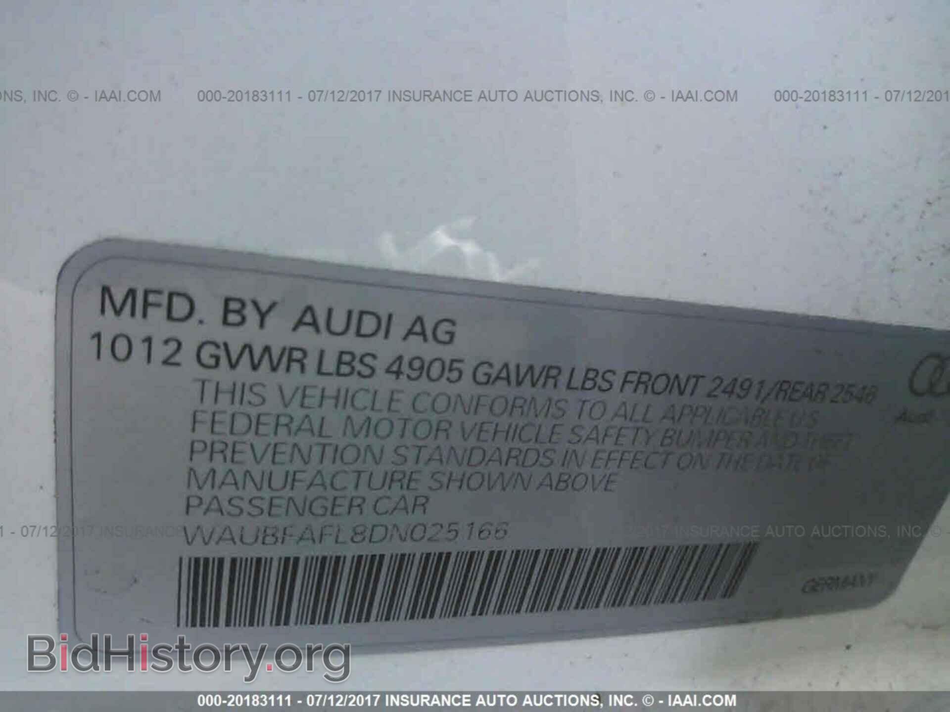 2013 Audi A4 - VIN: WAUBFAFL8DN025166 - Photo 9