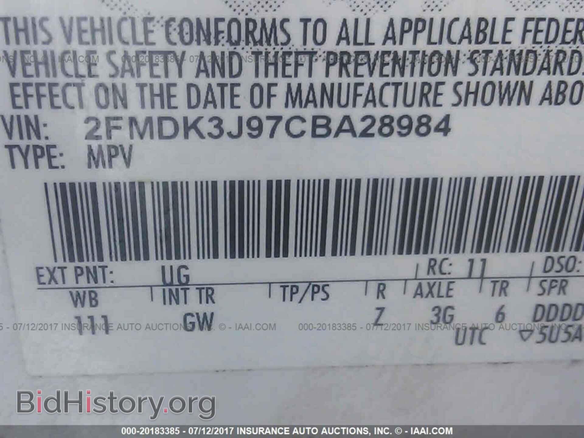 2012 Ford Edge - VIN: 2FMDK3J97CBA28984 - Фото 9