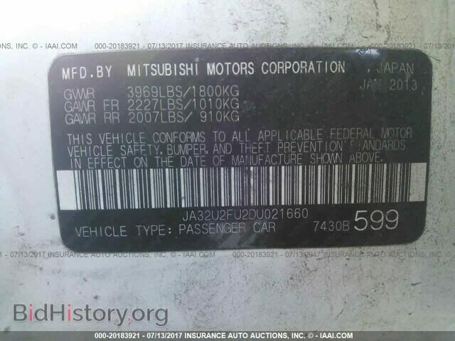 2013 Mitsubishi Lancer - VIN: JA32U2FU2DU021660 - Фото 9