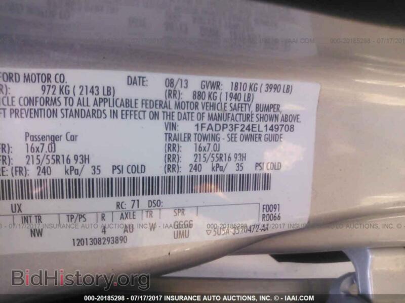 2014 Ford FOCUS (VIN 1FADP3F24EL149708) — photo 9 of 10