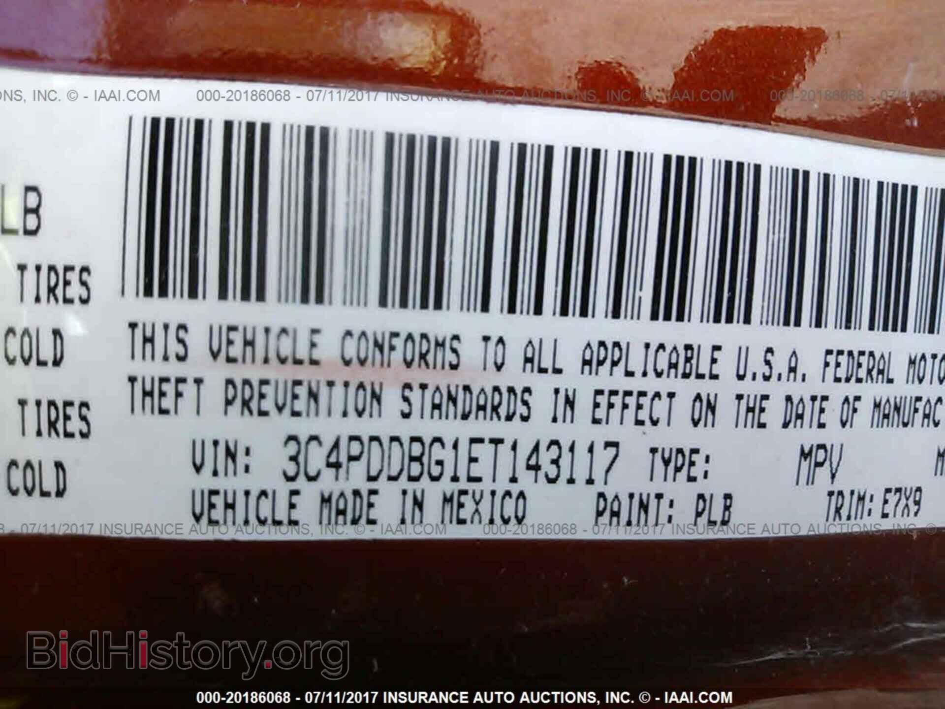 2014 Dodge Journey - VIN: 3C4PDDBG1ET143117 - Фото 9