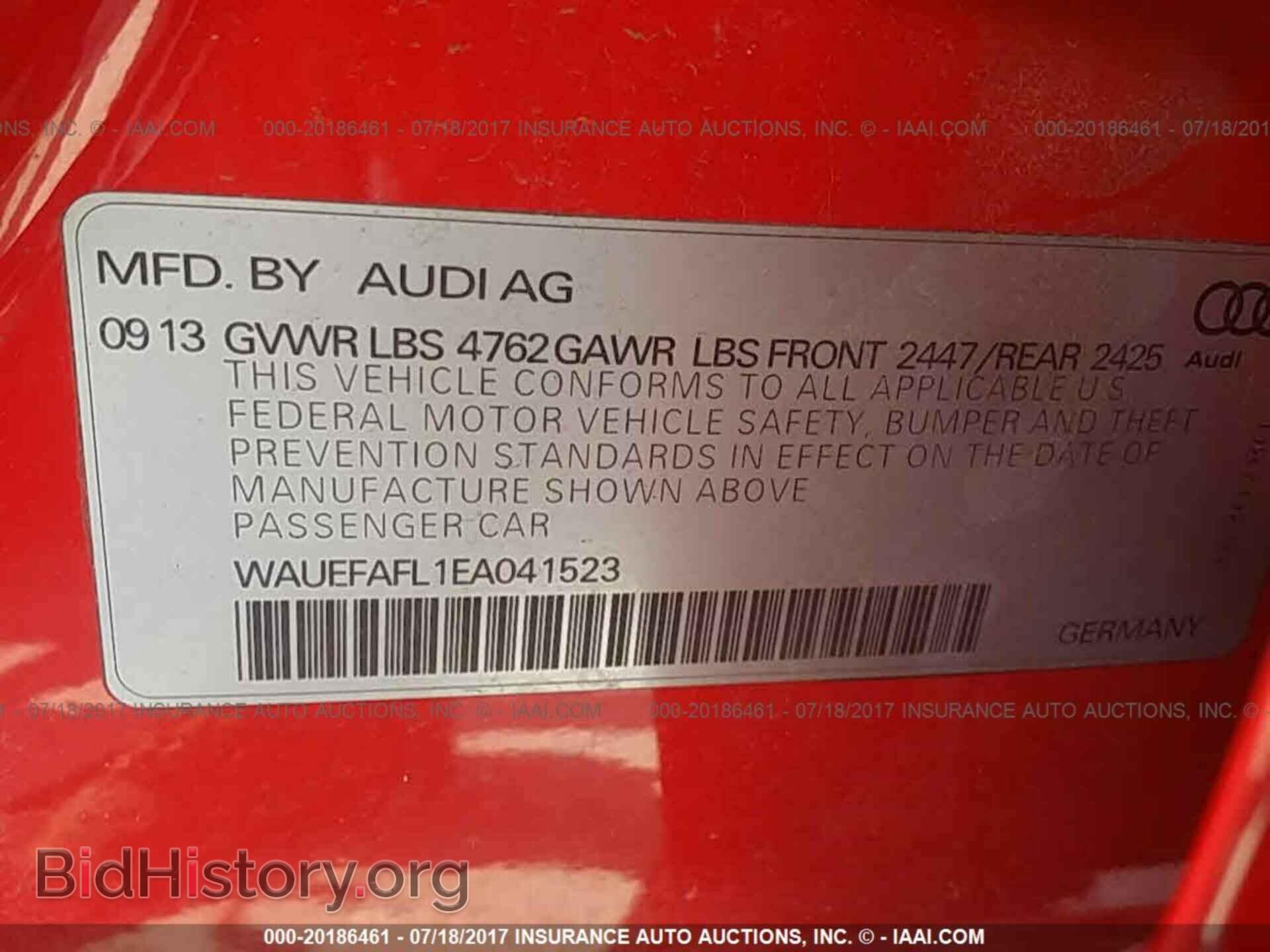 2014 Audi A4 - VIN: WAUEFAFL1EA041523 - Фото 9