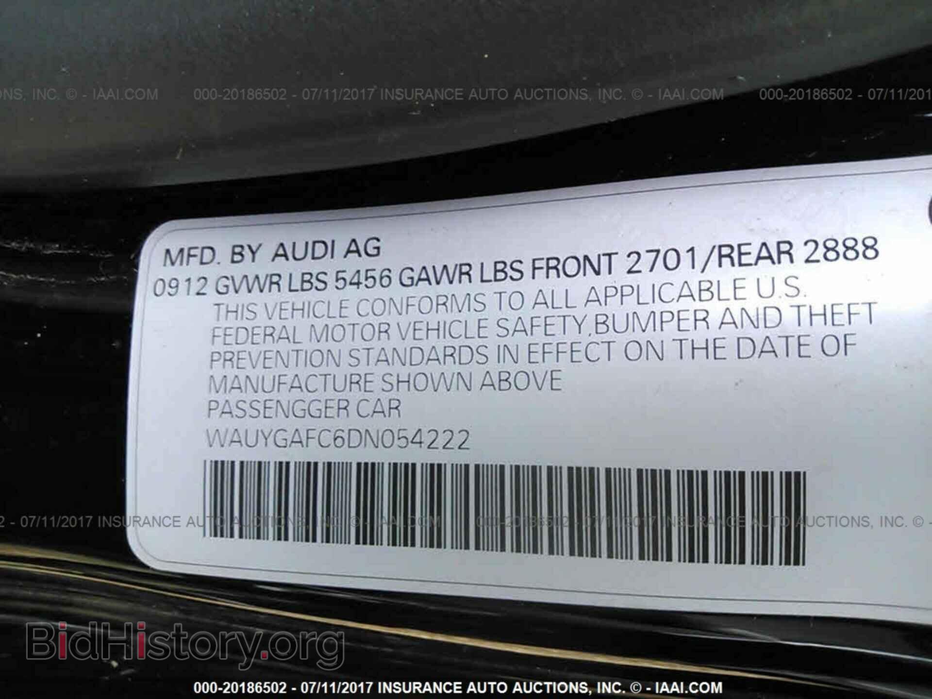 2013 Audi A7 - VIN: WAUYGAFC6DN054222 - Photo 9
