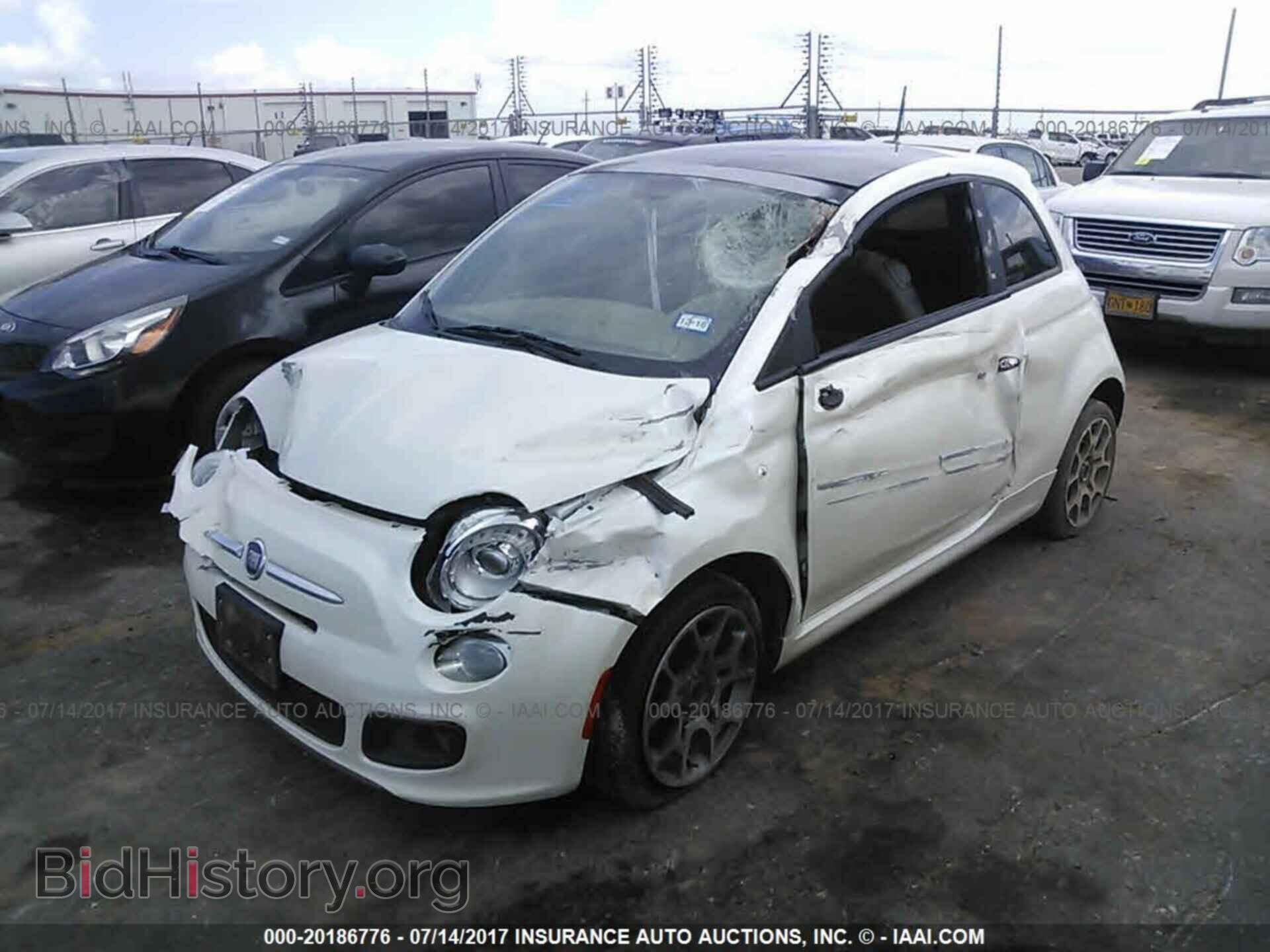 2012 Fiat 500 - VIN: 3C3CFFBR2CT365642 - Фото 2