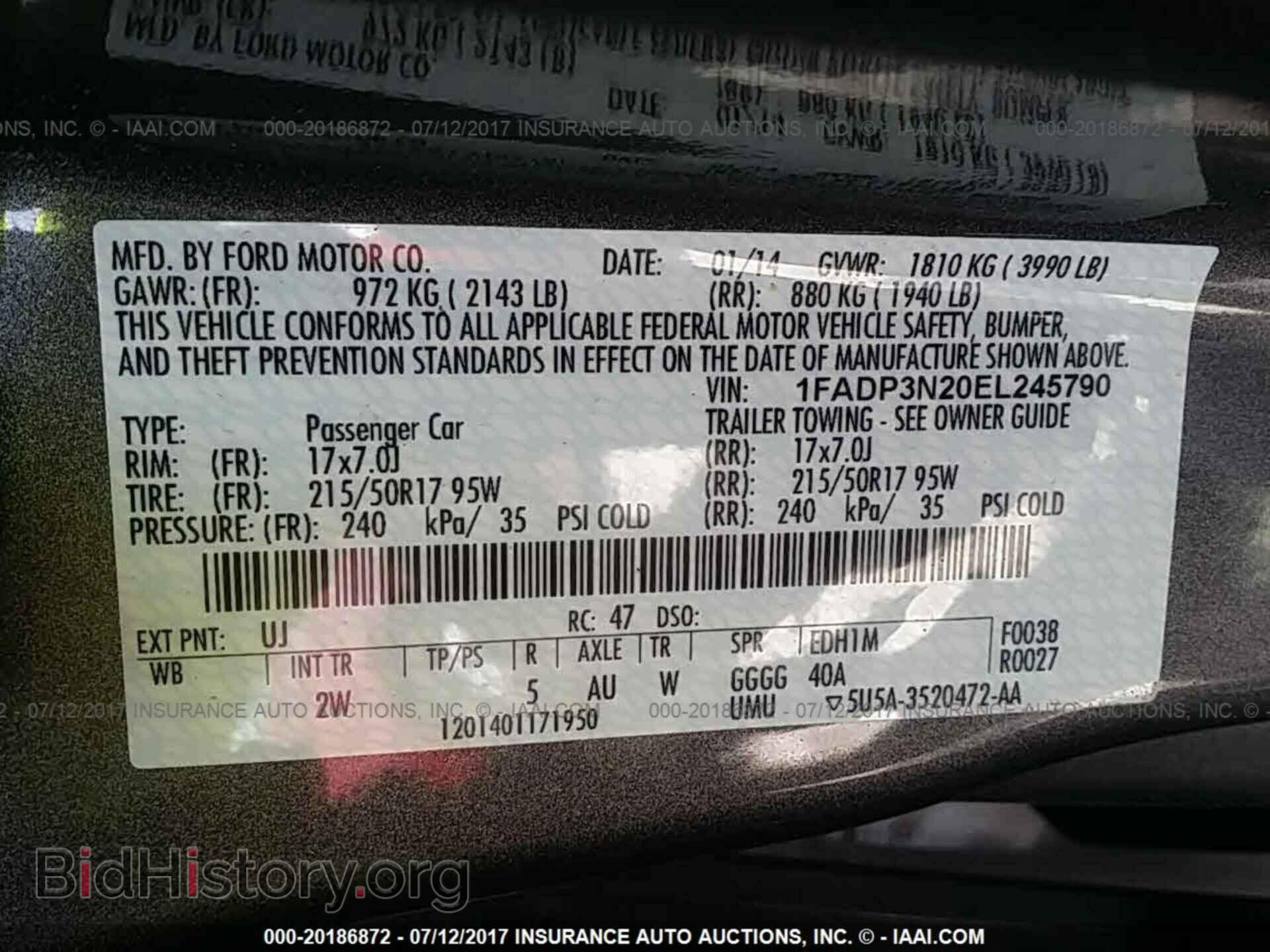 2014 Ford Focus - VIN: 1FADP3N20EL245790 - Фото 9