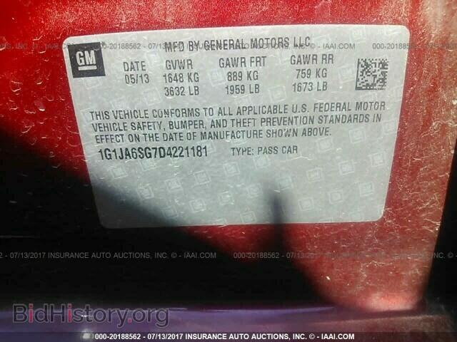 2013 Chevrolet Sonic - VIN: 1G1JA6SG7D4221181 - Фото 9