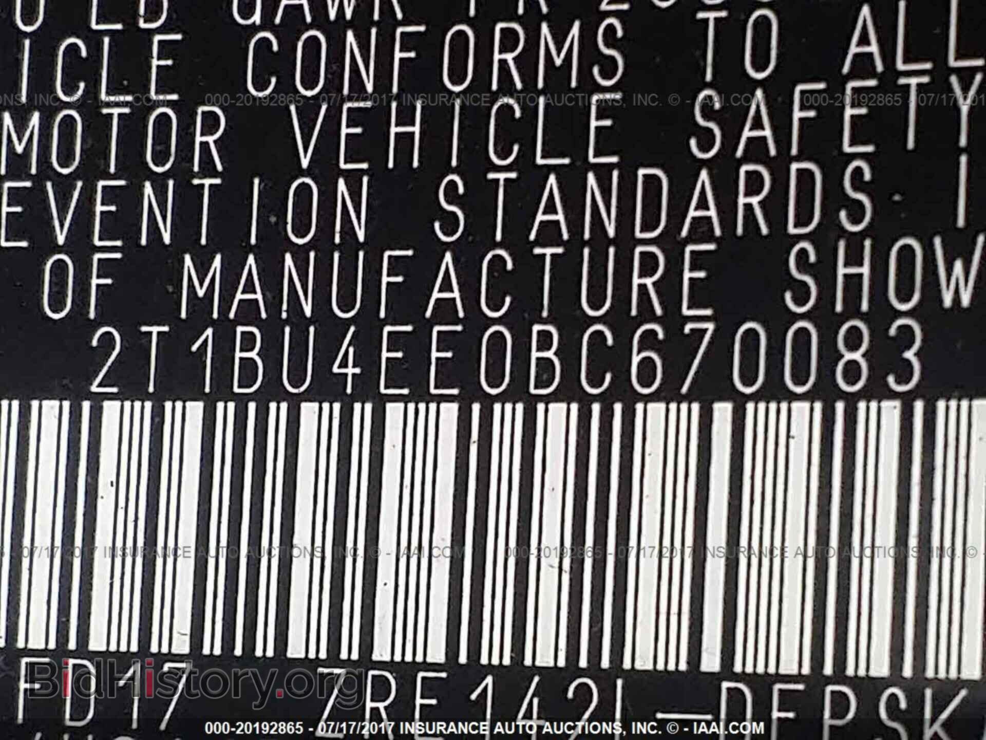 2011 Toyota Corolla - VIN: 2T1BU4EE0BC670083 - Фото 9