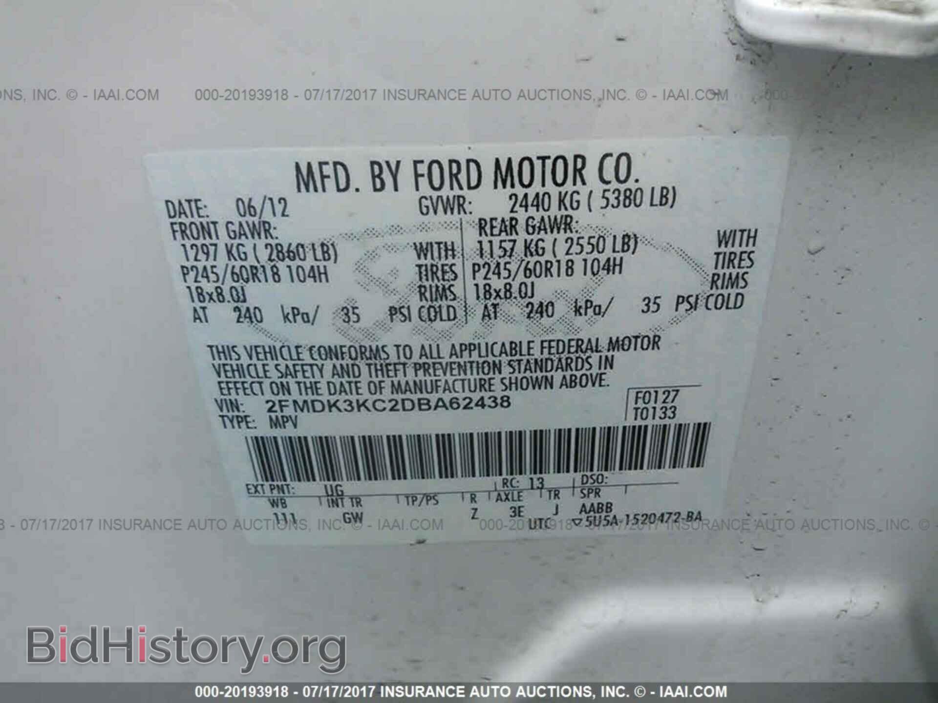 2013 Ford Edge - VIN: 2FMDK3KC2DBA62438 - Photo 9