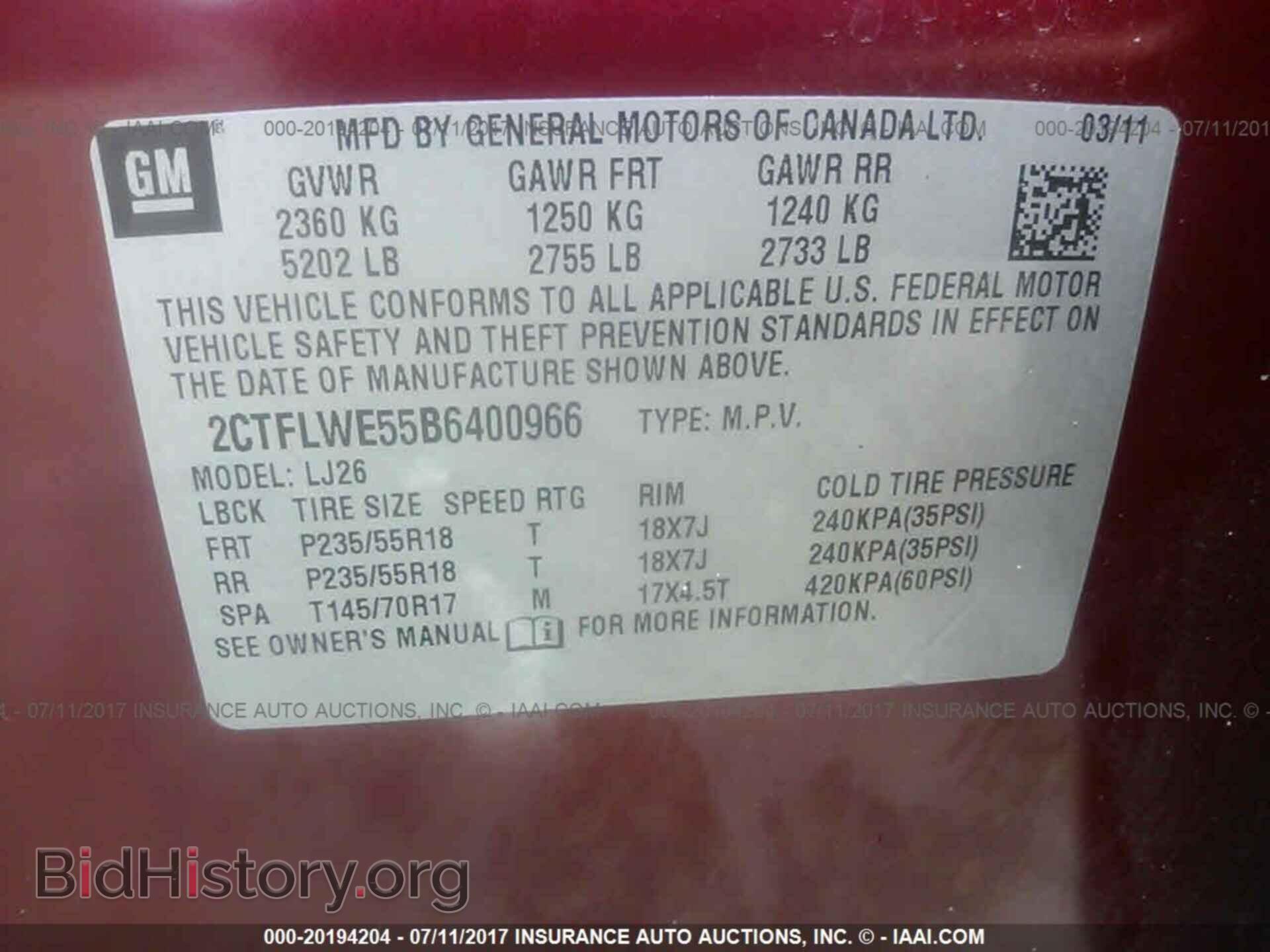 2011 Gmc Terrain - VIN: 2CTFLWE55B6400966 - Photo 9