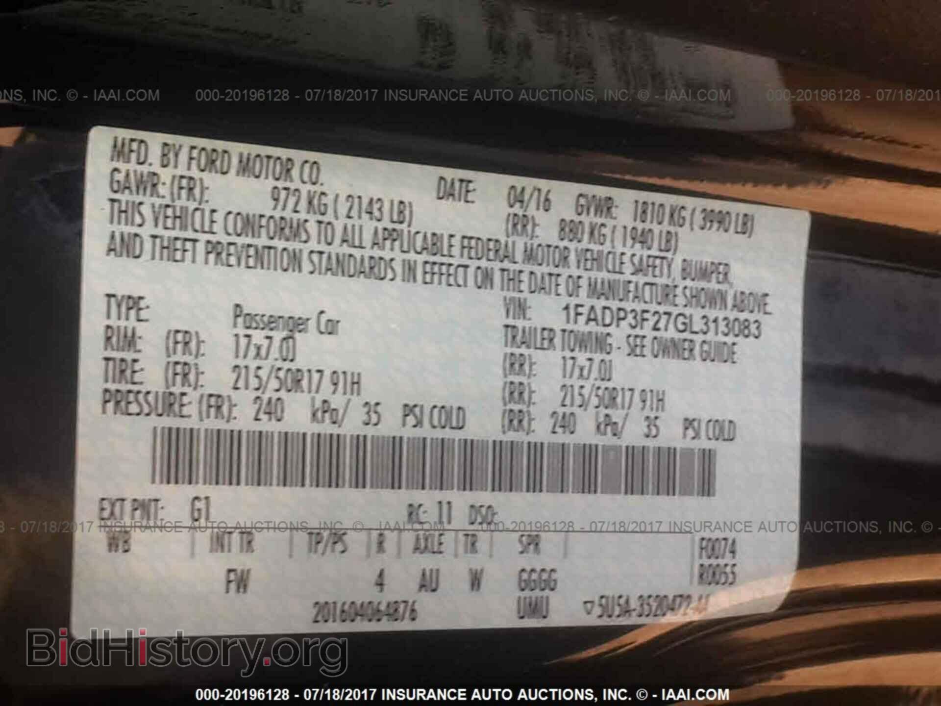 2016 Ford Focus - VIN: 1FADP3F27GL313083 - Photo 9