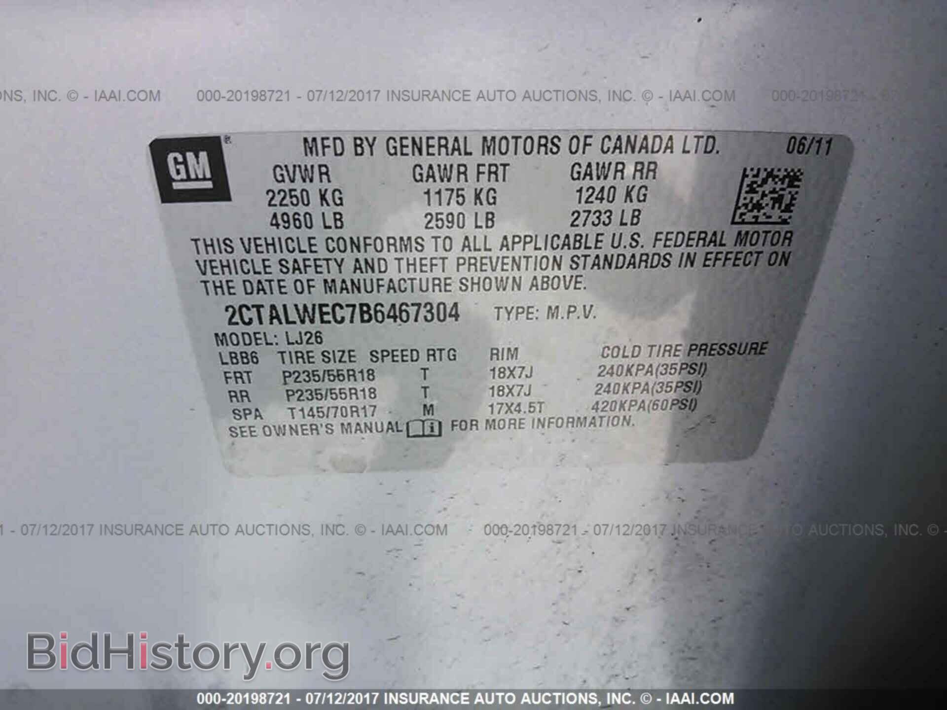 2011 Gmc Terrain - VIN: 2CTALWEC7B6467304 - Photo 9