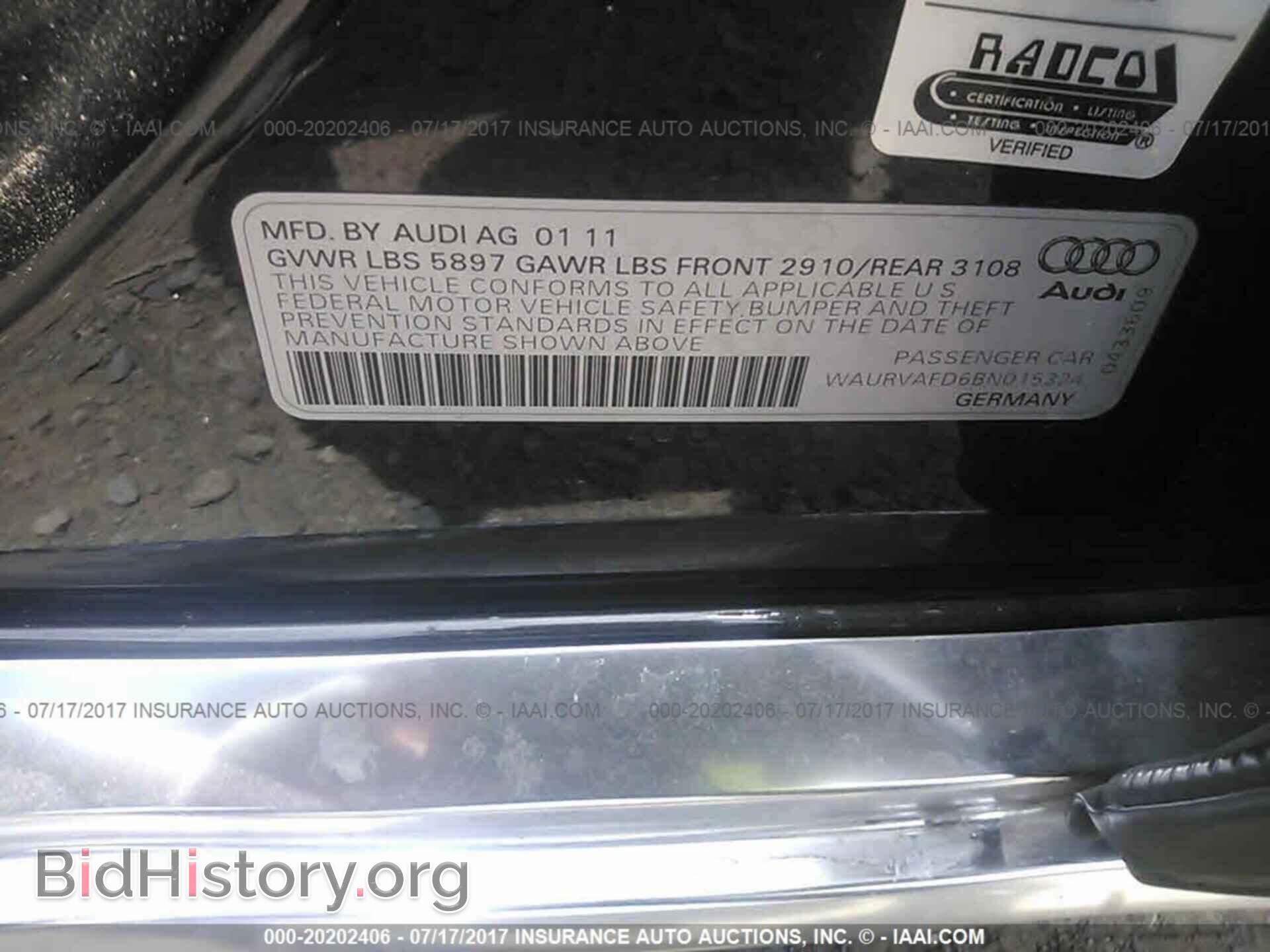 2011 Audi A8 - VIN: WAURVAFD6BN015324 - Photo 9