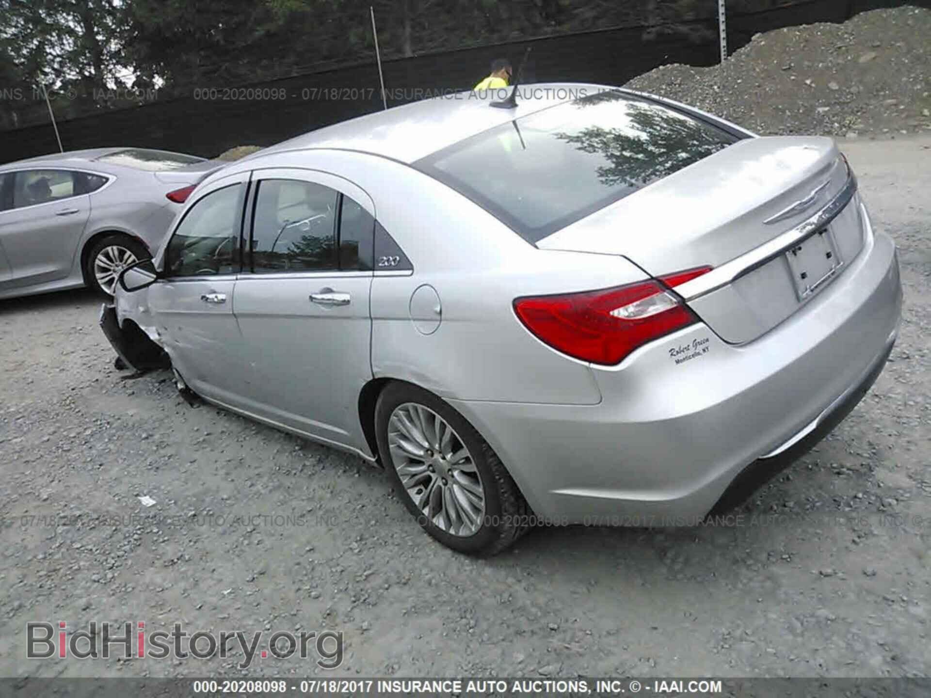 2012 Chrysler 200 - VIN: 1C3CCBCB1CN134508 - Фото 3