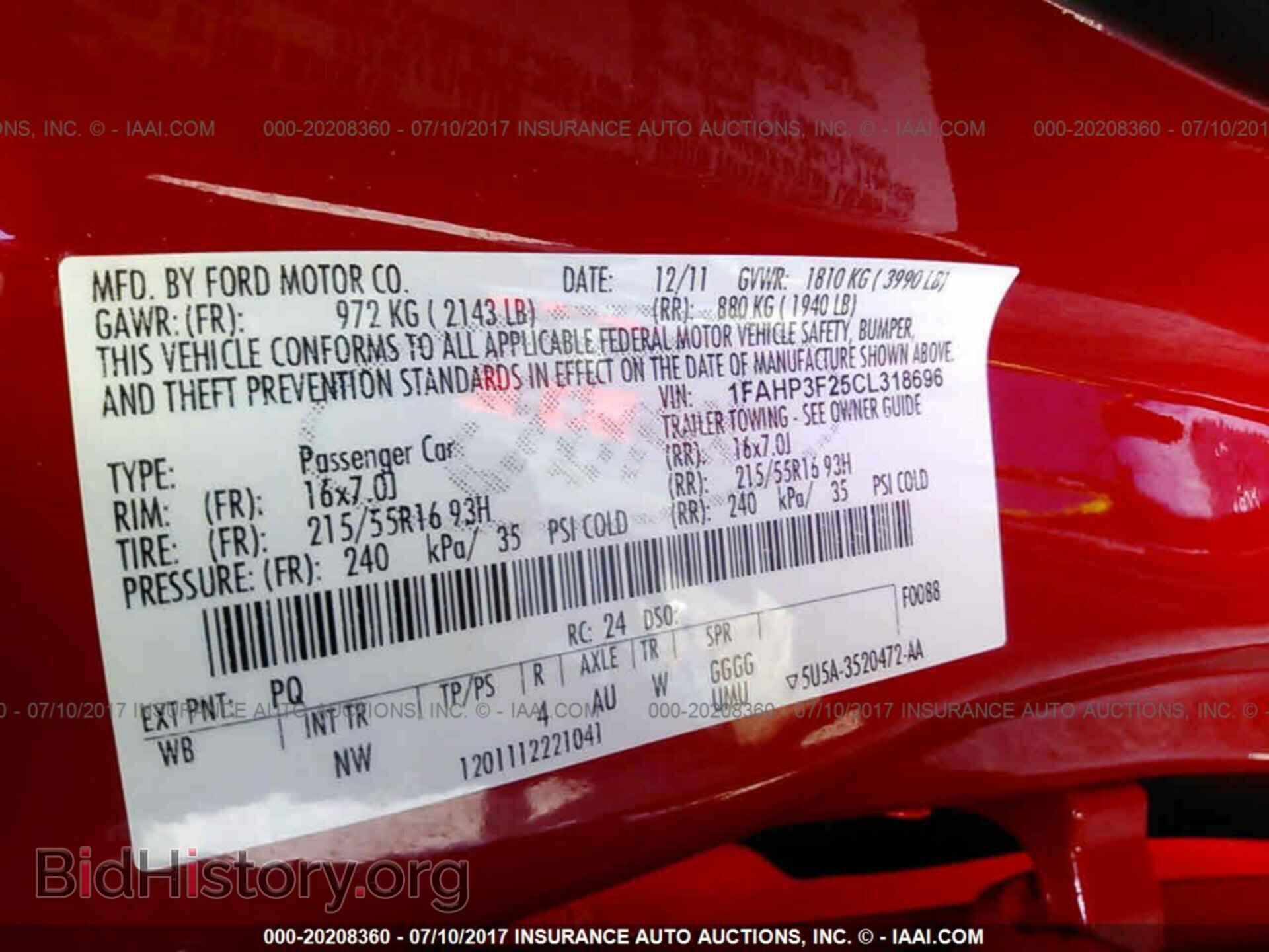2012 Ford Focus - VIN: 1FAHP3F25CL318696 - Photo 9