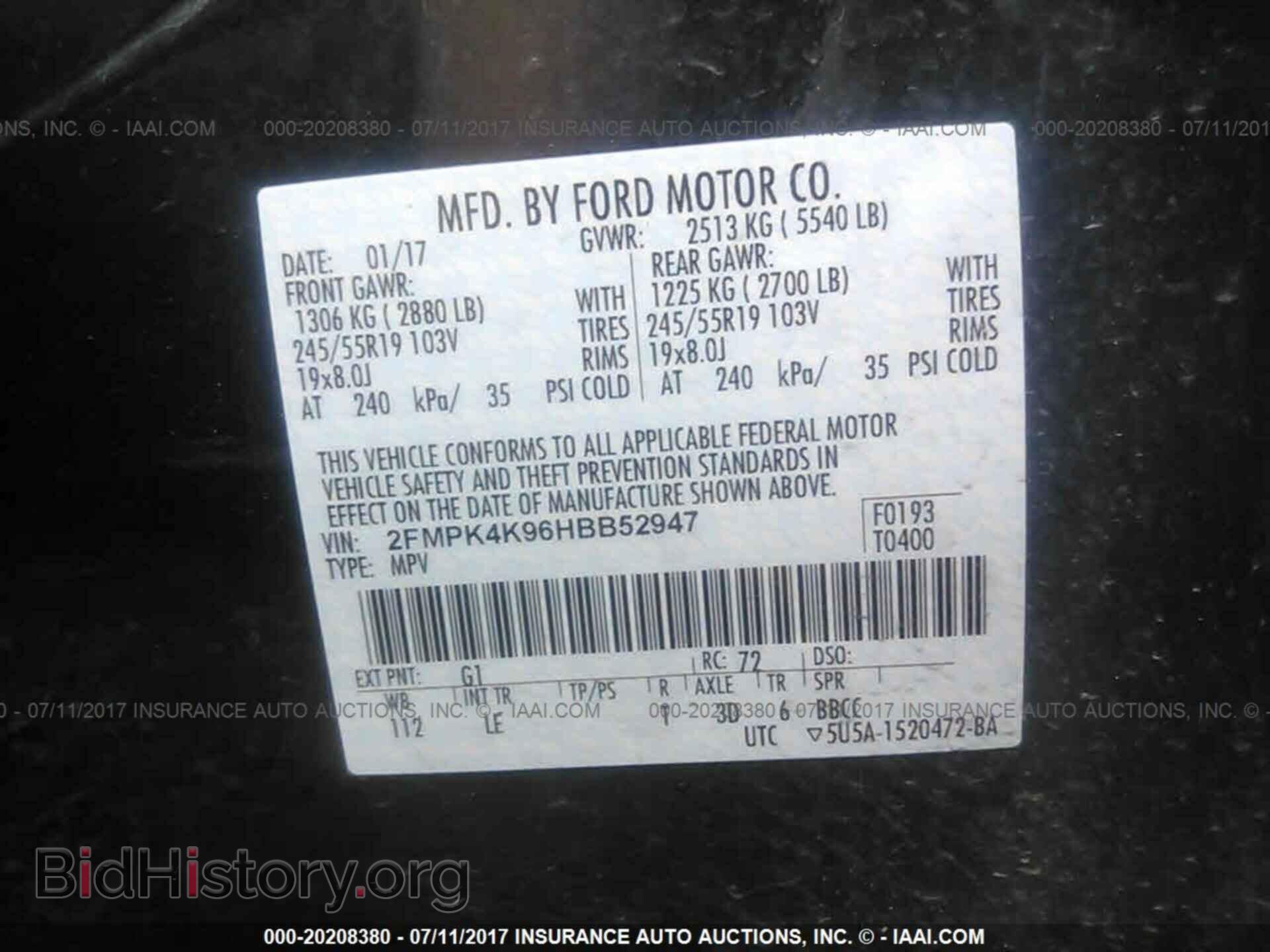 2017 Ford Edge - VIN: 2FMPK4K96HBB52947 - Photo 9