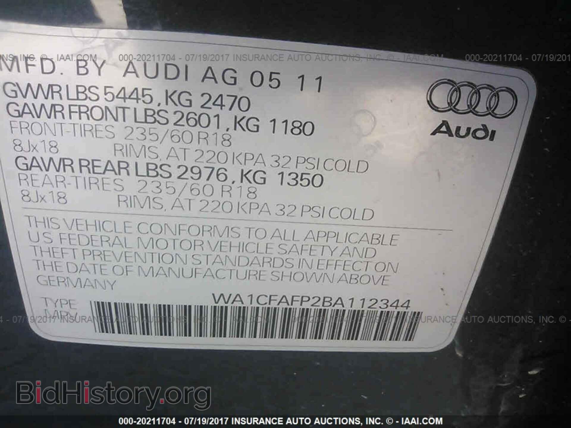 2011 Audi Q5 - VIN: WA1CFAFP2BA112344 - Photo 9