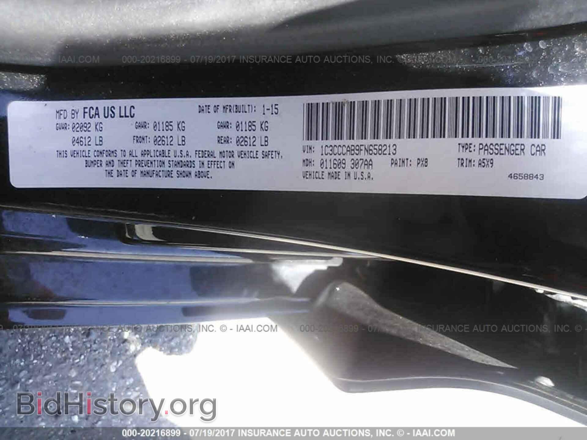 2015 Chrysler 200 - VIN: 1C3CCCAB9FN658213 - Photo 9