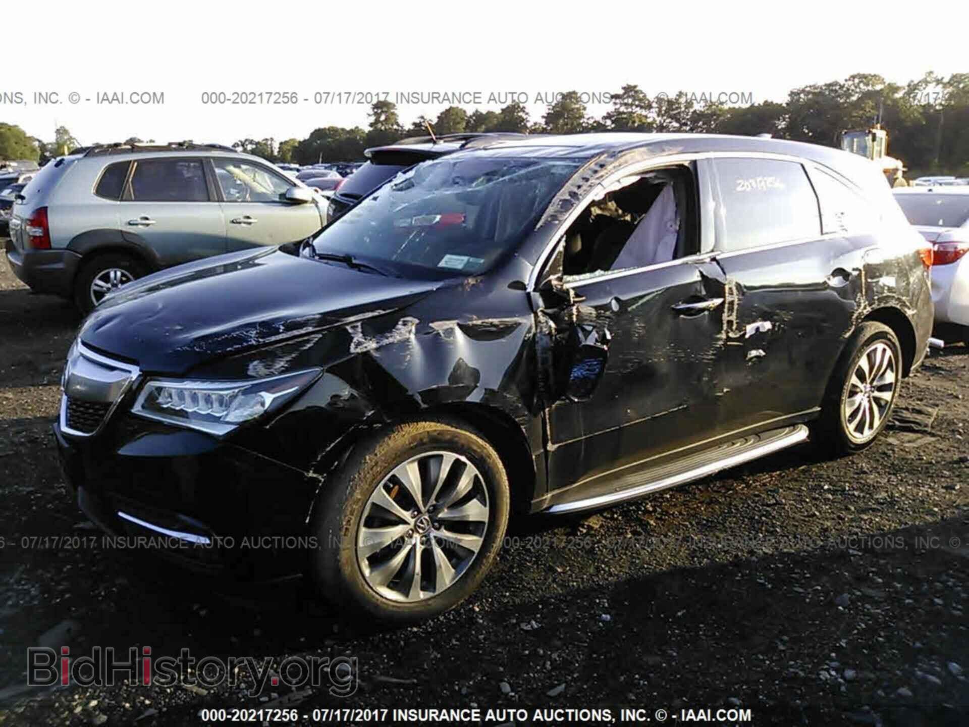 2015 Acura Mdx - VIN: 5FRYD4H40FB003852 - Фото 2