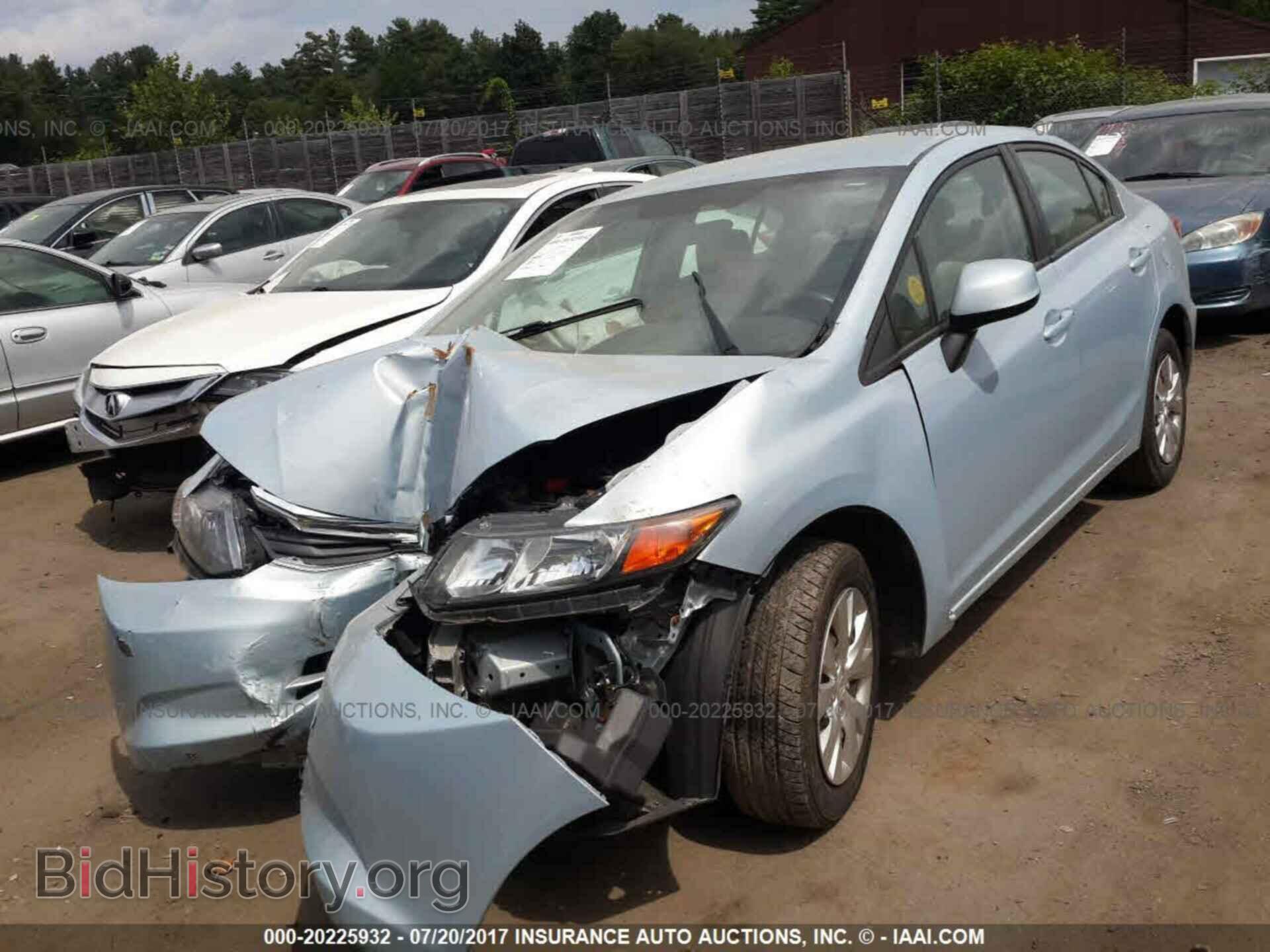 2012 Honda Civic - VIN: 2HGFB2F55CH554994 - Фото 2