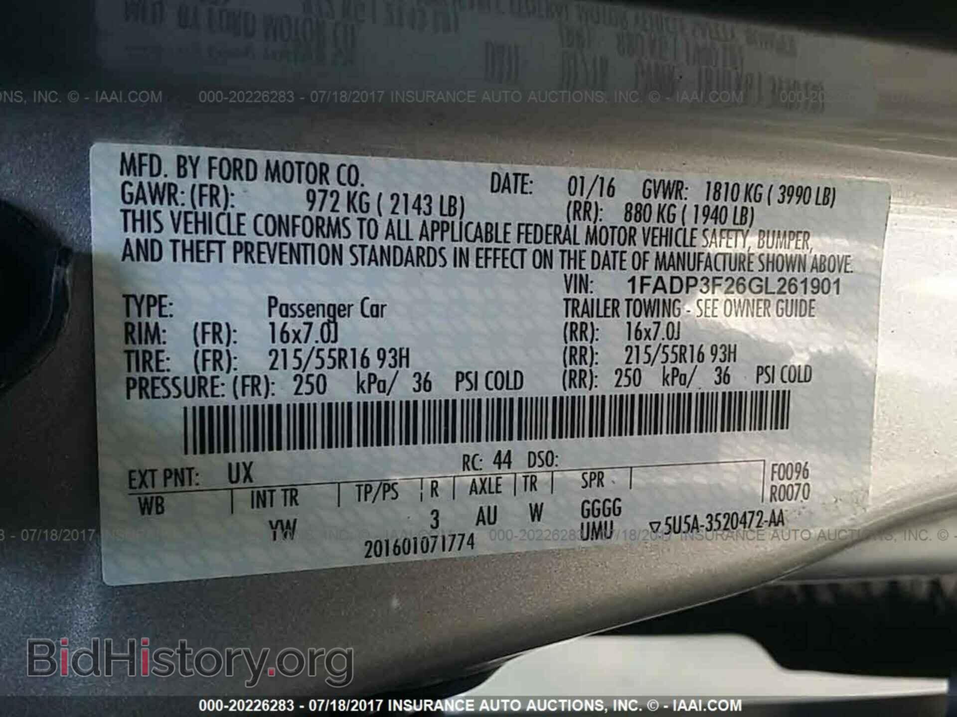 2016 Ford Focus - VIN: 1FADP3F26GL261901 - Фото 9
