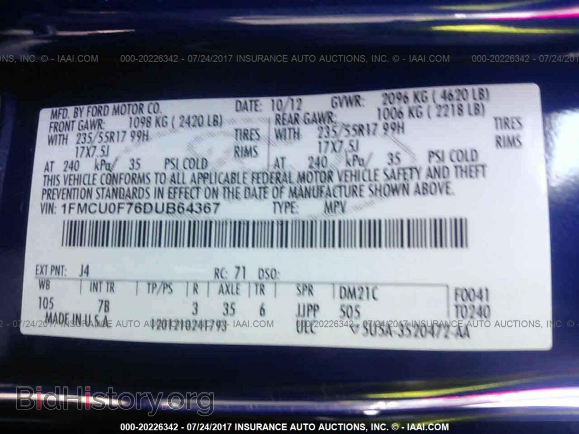 2013 Ford Escape - VIN: 1FMCU0F76DUB64367 - Photo 9