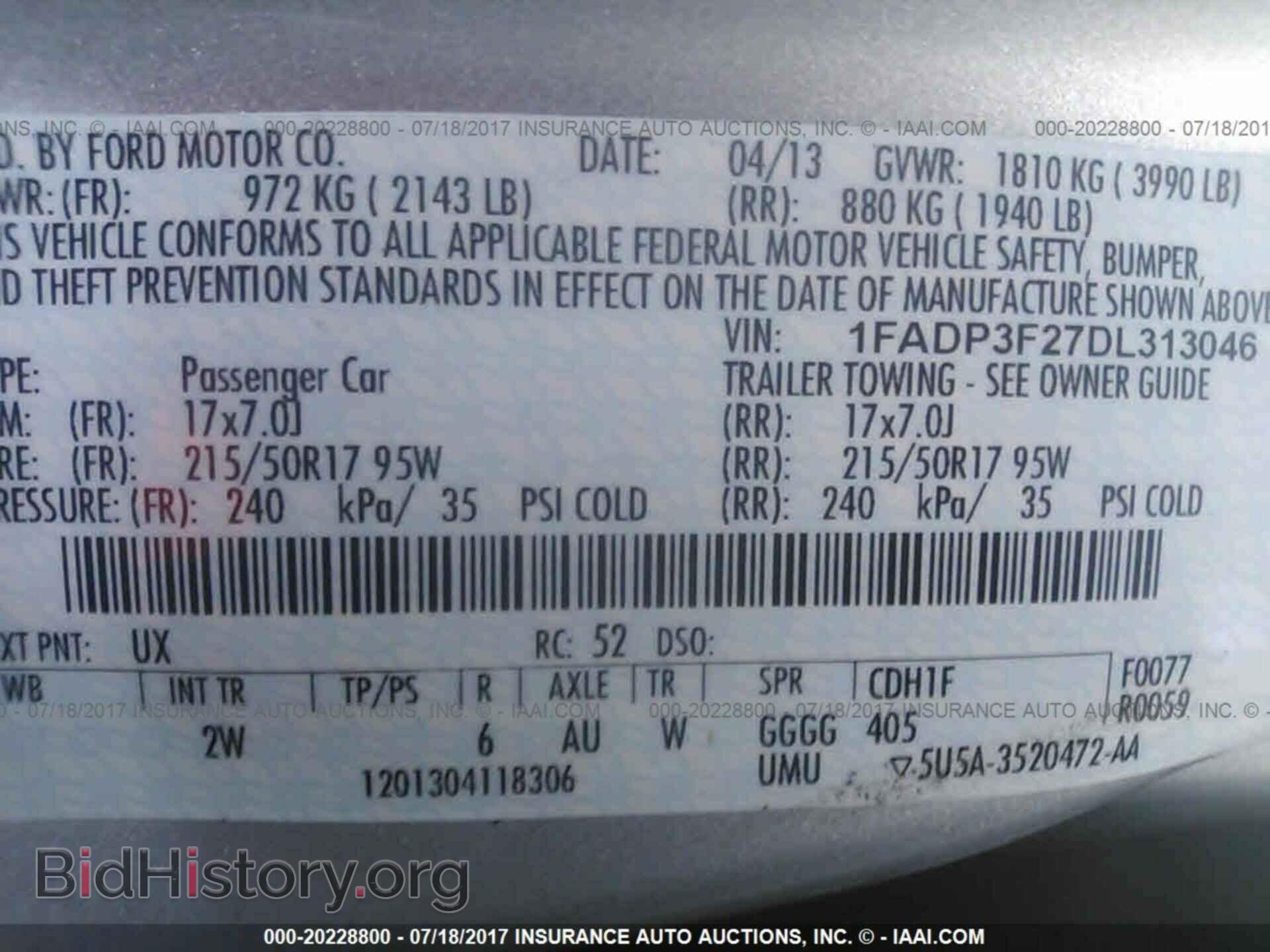 2013 Ford Focus - VIN: 1FADP3F27DL313046 - Фото 9