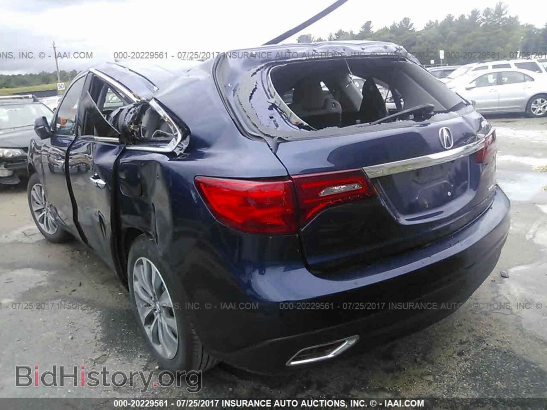 2015 Acura Mdx - VIN: 5FRYD4H47FB007834 - Фото 3