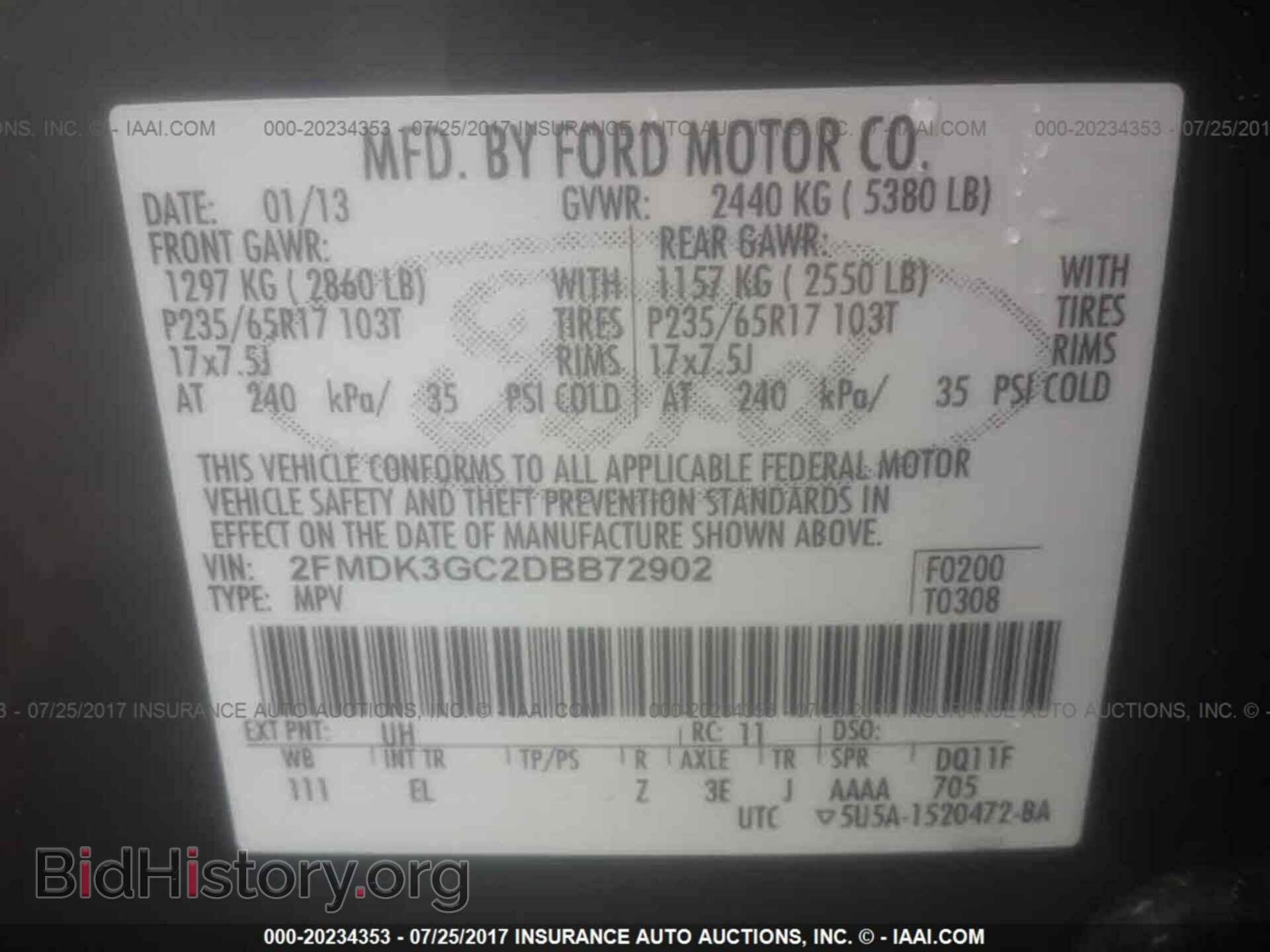 2013 Ford Edge - VIN: 2FMDK3GC2DBB72902 - Photo 9