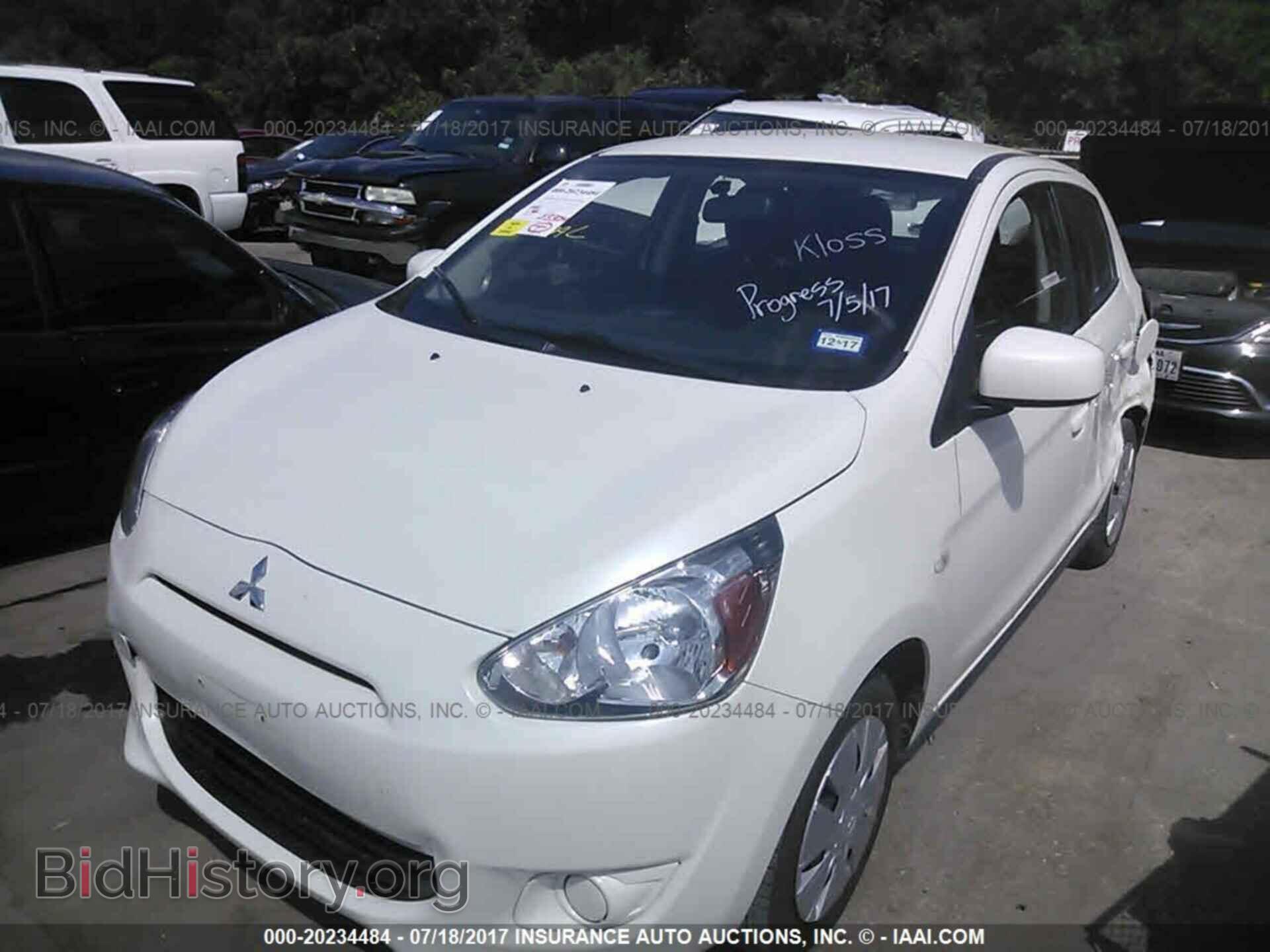 2015 Mitsubishi Mirage - VIN: ML32A3HJ3FH047783 - Фото 2