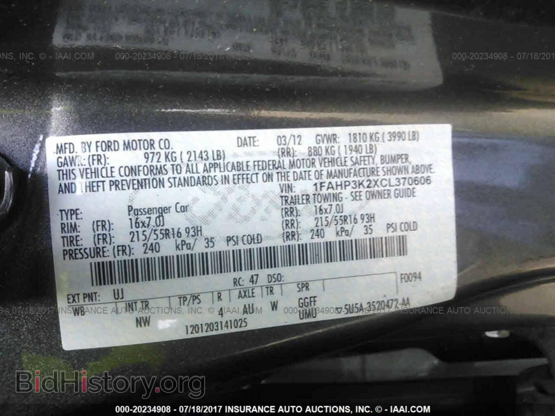 2012 Ford Focus - VIN: 1FAHP3K2XCL370606 - Photo 9