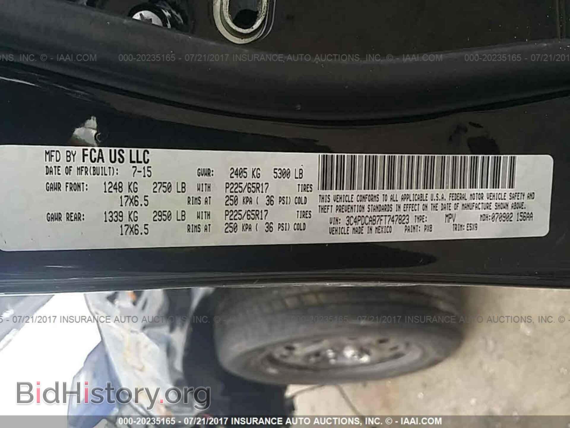 2015 Dodge Journey - VIN: 3C4PDCAB7FT747823 - Photo 9