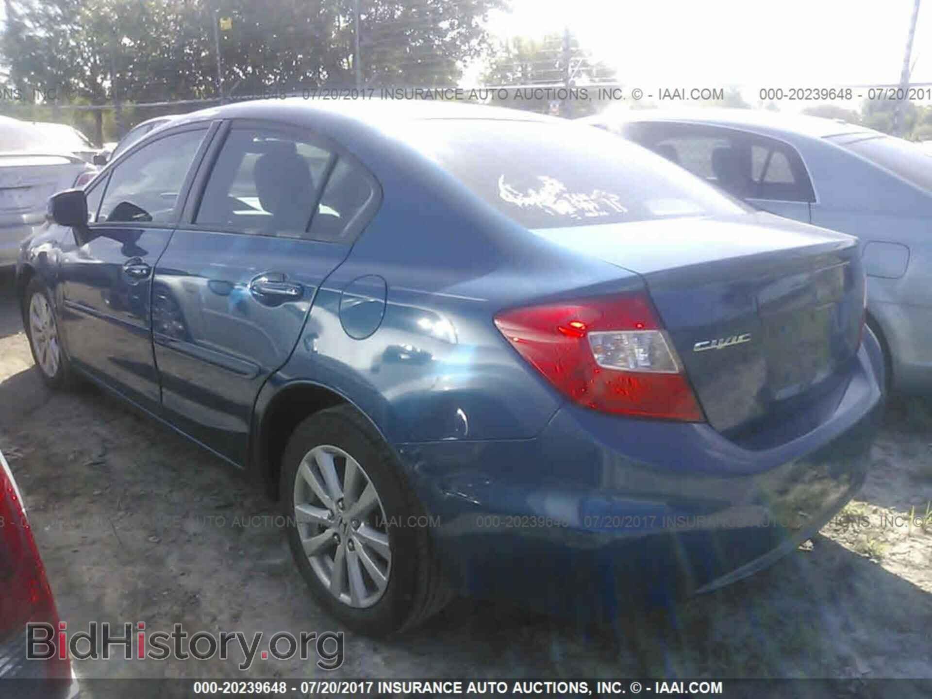 2012 Honda Civic - VIN: 2HGFB2F83CH550534 - Фото 3
