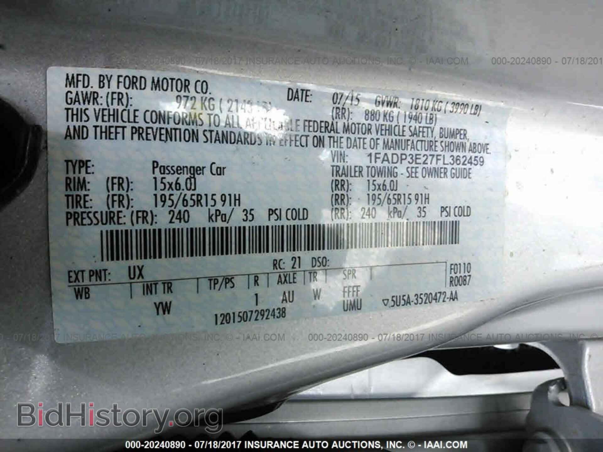 2015 Ford Focus - VIN: 1FADP3E27FL362459 - Photo 9