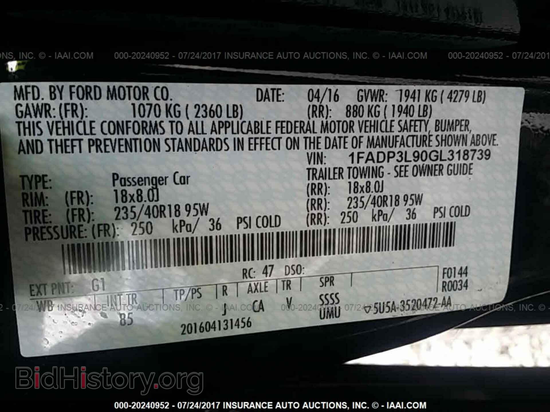 2016 Ford Focus - VIN: 1FADP3L90GL318739 - Фото 9