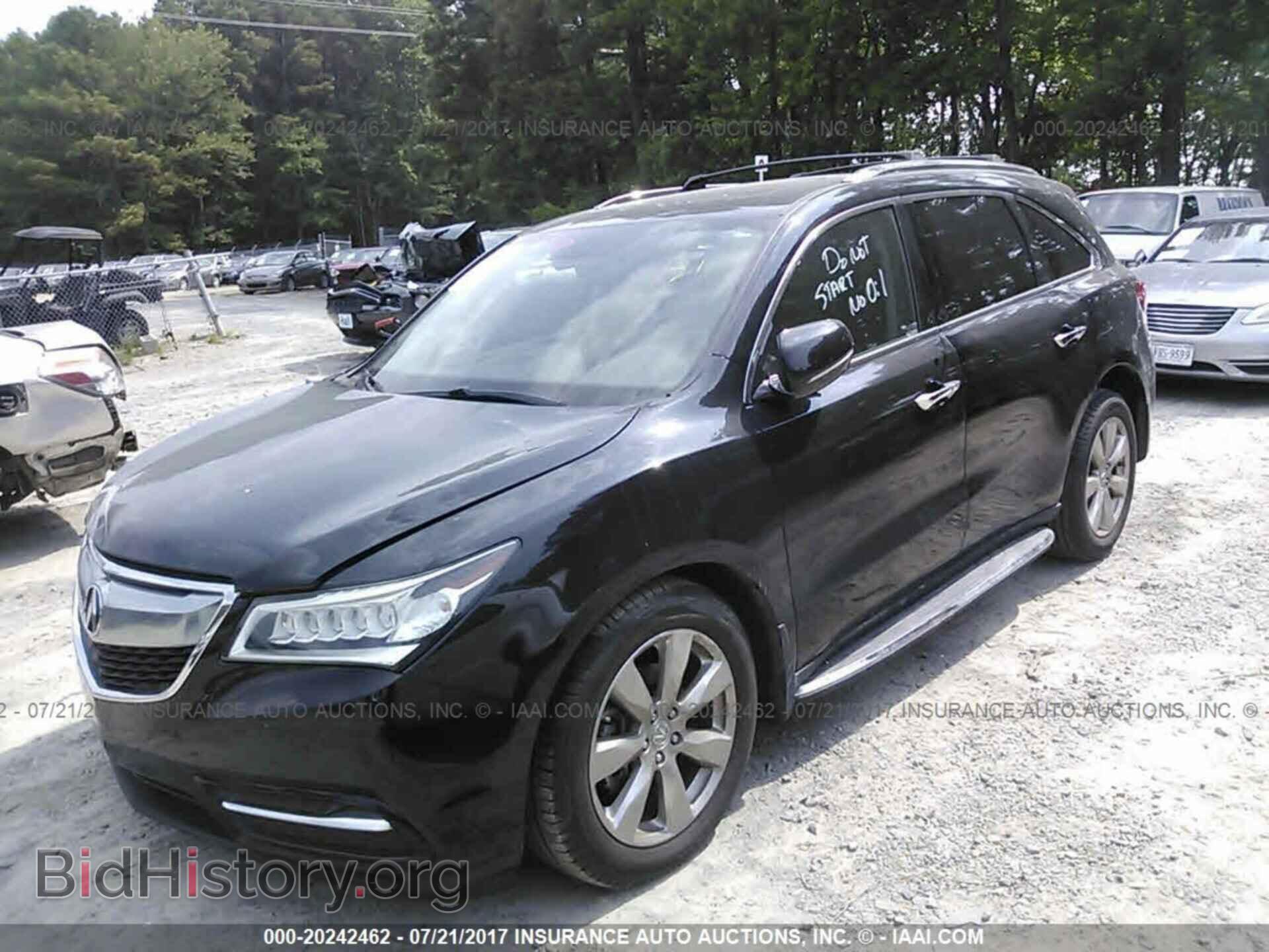 2014 Acura Mdx - VIN: 5FRYD4H85EB032958 - Фото 2