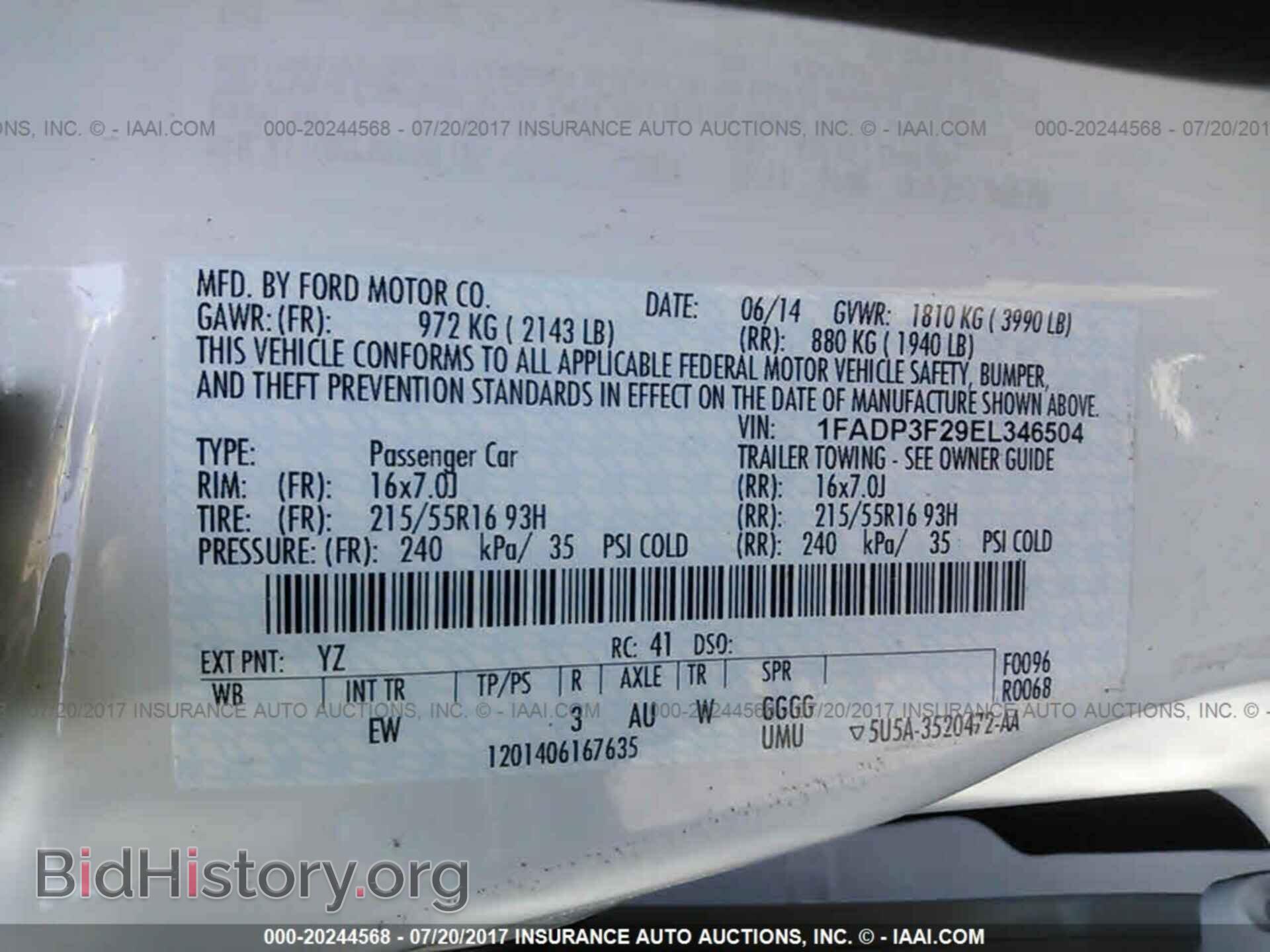 2014 Ford Focus - VIN: 1FADP3F29EL346504 - Фото 9