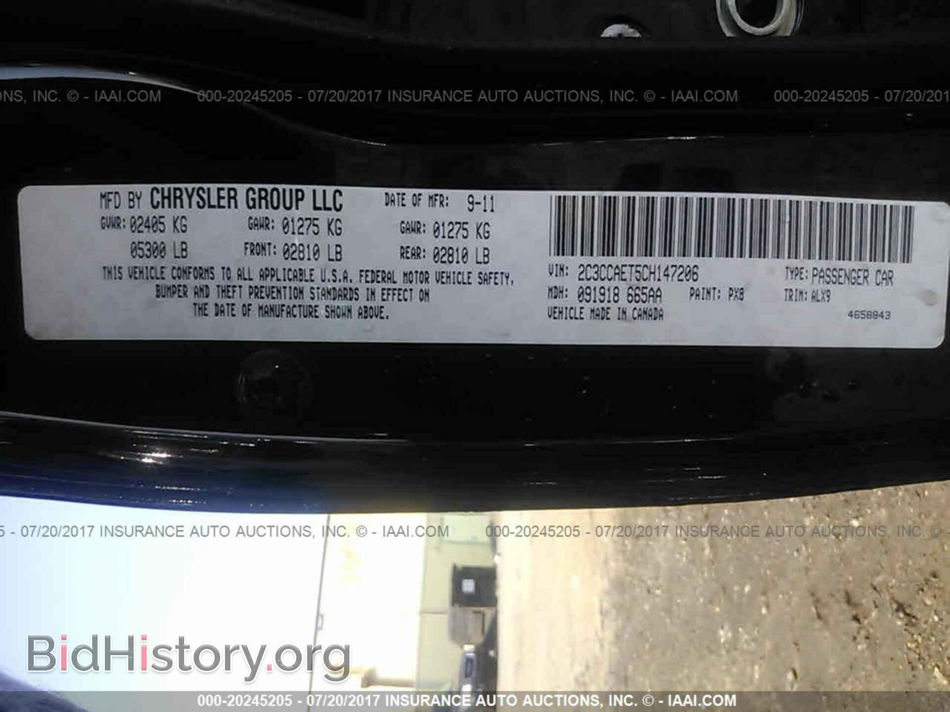 2012 Chrysler 300c - VIN: 2C3CCAET5CH147206 - Photo 9