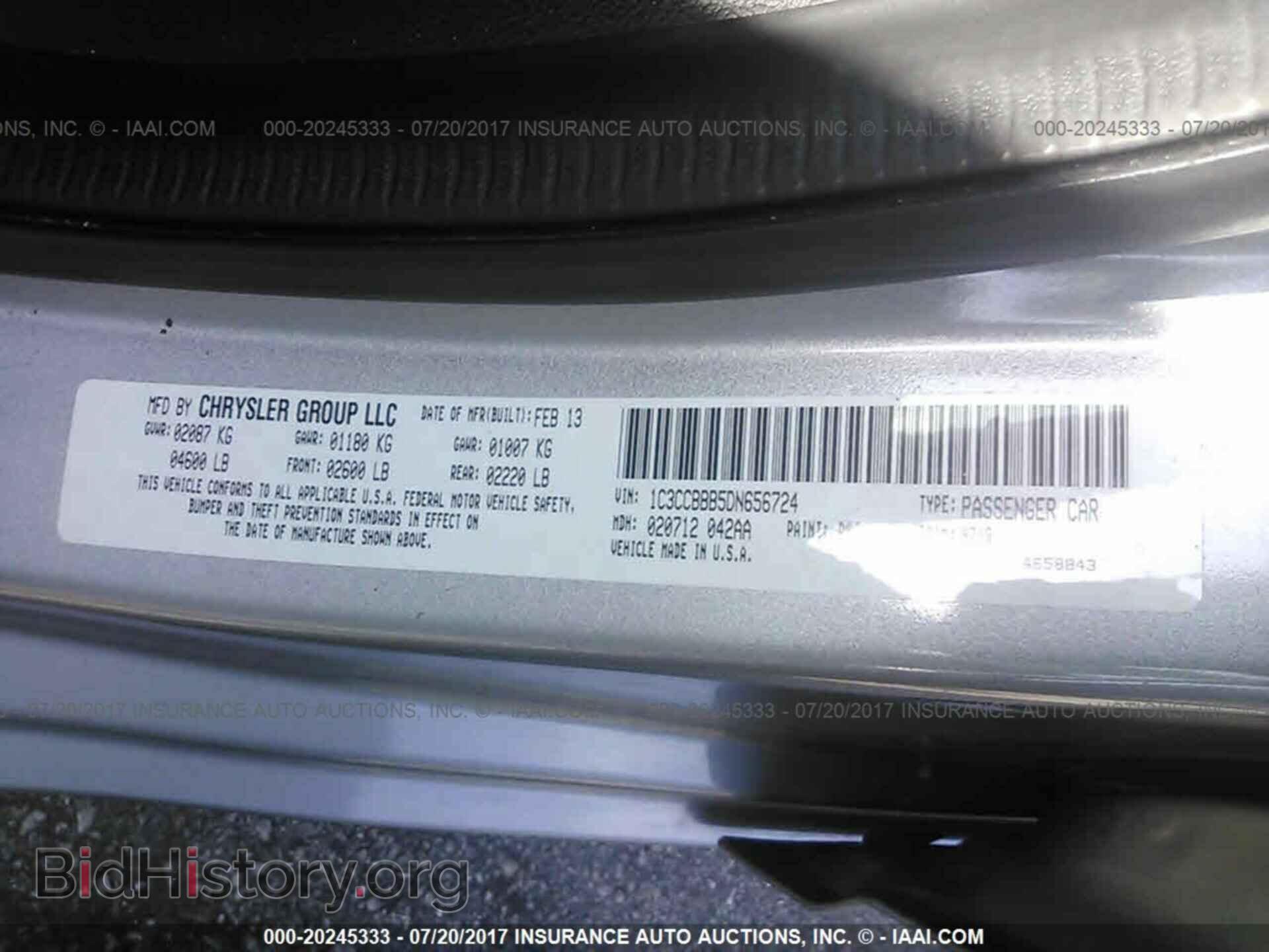 2013 Chrysler 200 - VIN: 1C3CCBBB5DN656724 - Photo 9