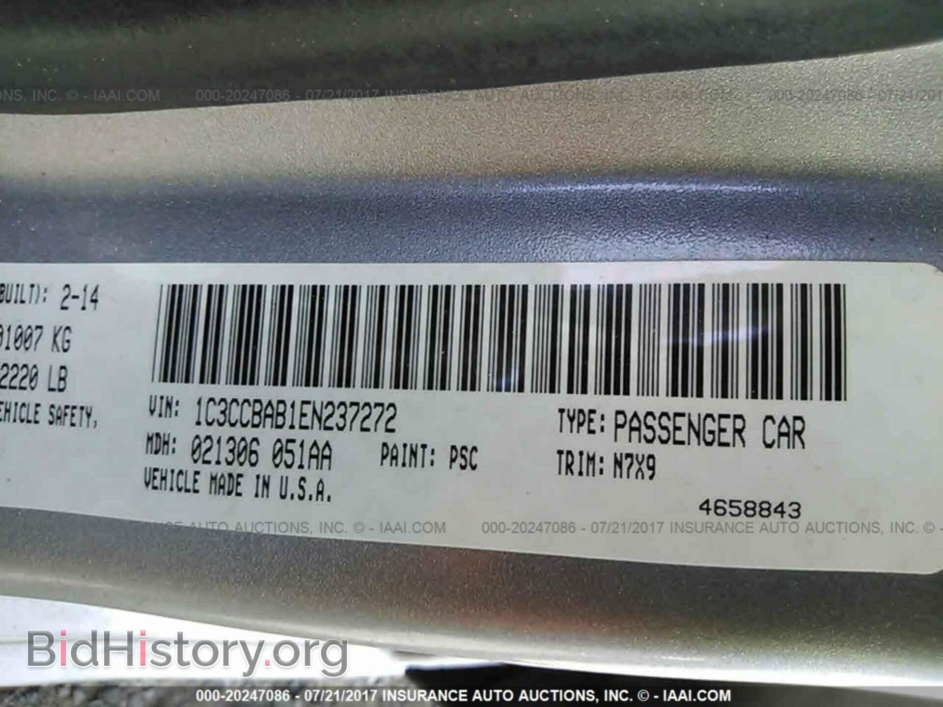 2014 Chrysler 200 - VIN: 1C3CCBAB1EN237272 - Photo 9