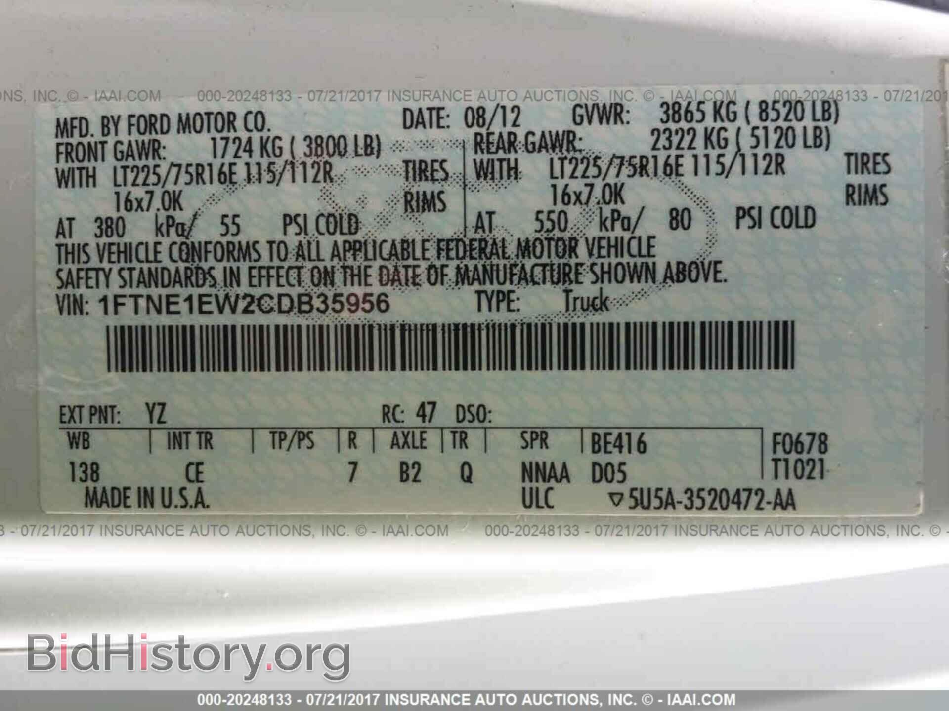 2012 Ford Econoline - VIN: 1FTNE1EW2CDB35956 - Photo 9