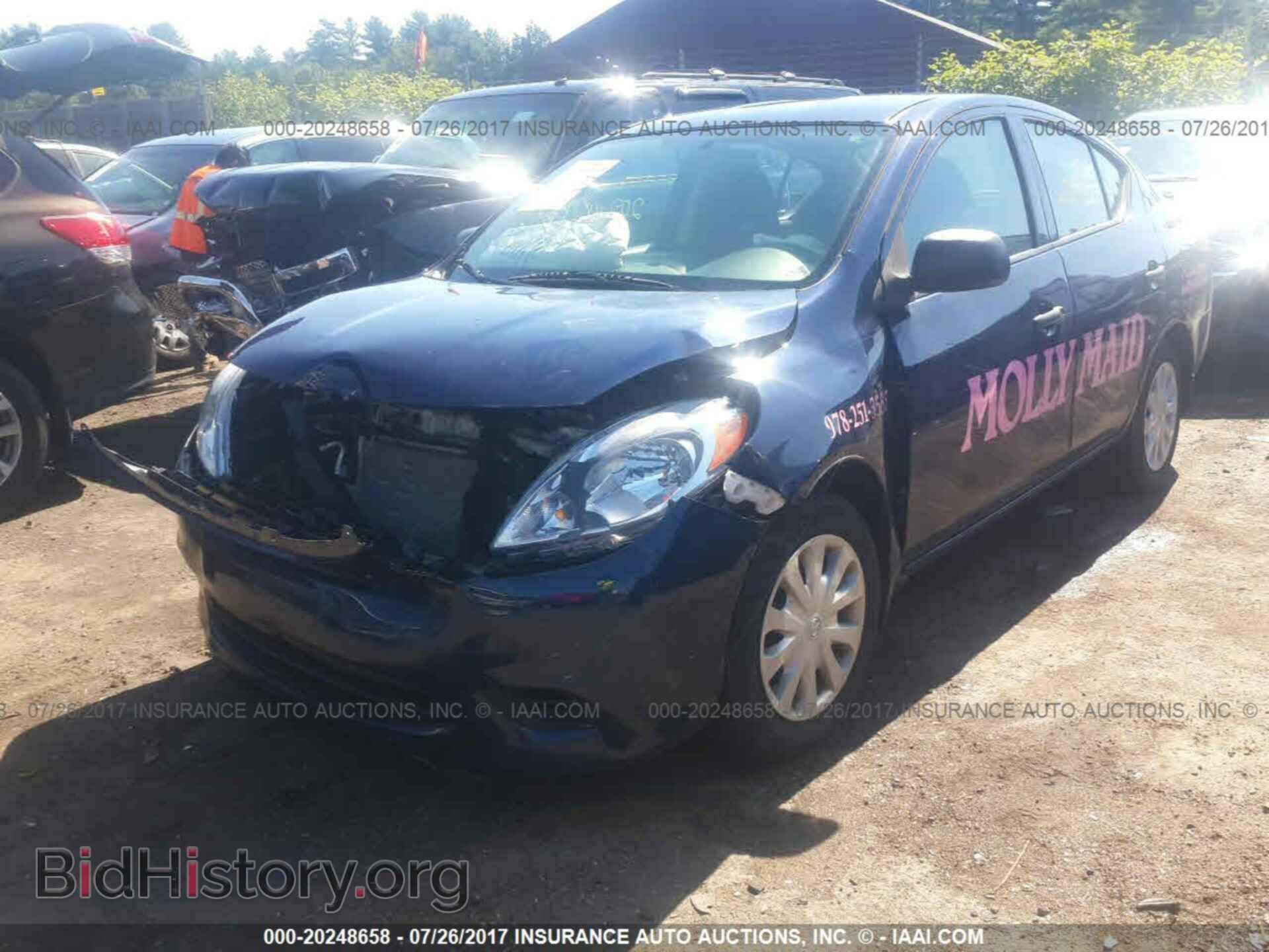 2014 Nissan Versa - VIN: 3N1CN7AP0EL841610 - Фото 2