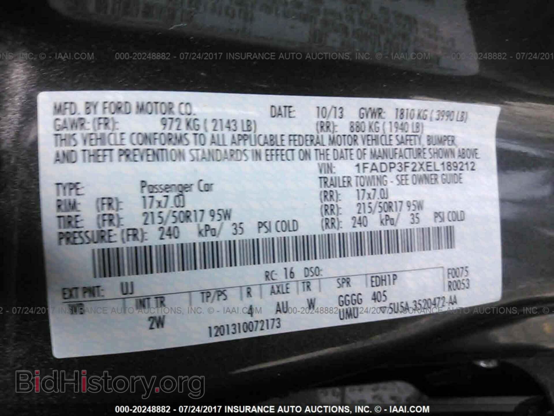 2014 Ford Focus - VIN: 1FADP3F2XEL189212 - Фото 9
