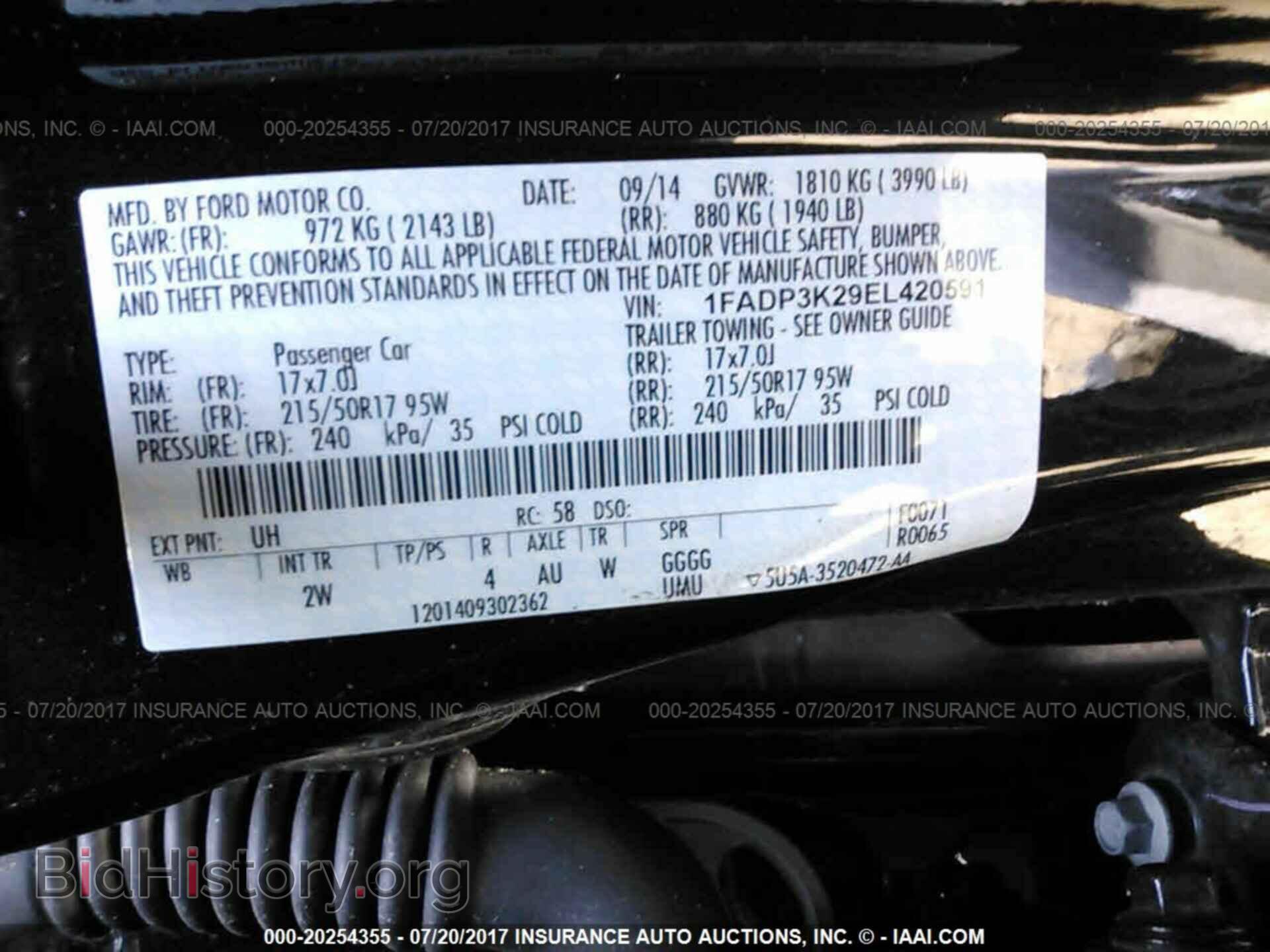 2014 Ford Focus - VIN: 1FADP3K29EL420591 - Фото 9