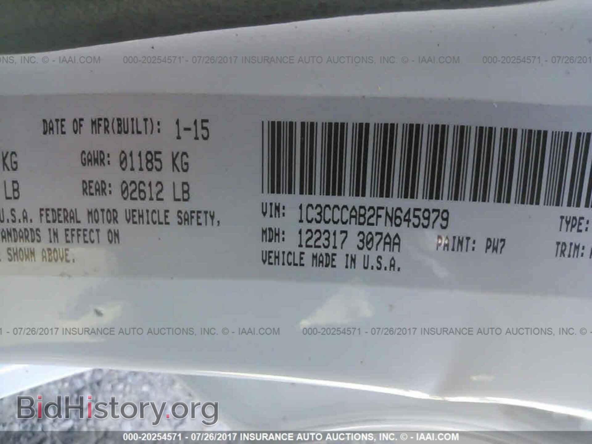 2015 Chrysler 200 - VIN: 1C3CCCAB2FN645979 - Photo 9