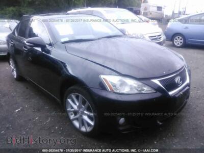 2012 Lexus IS, черный — VIN JTHCF5C24C5053828, IAAI