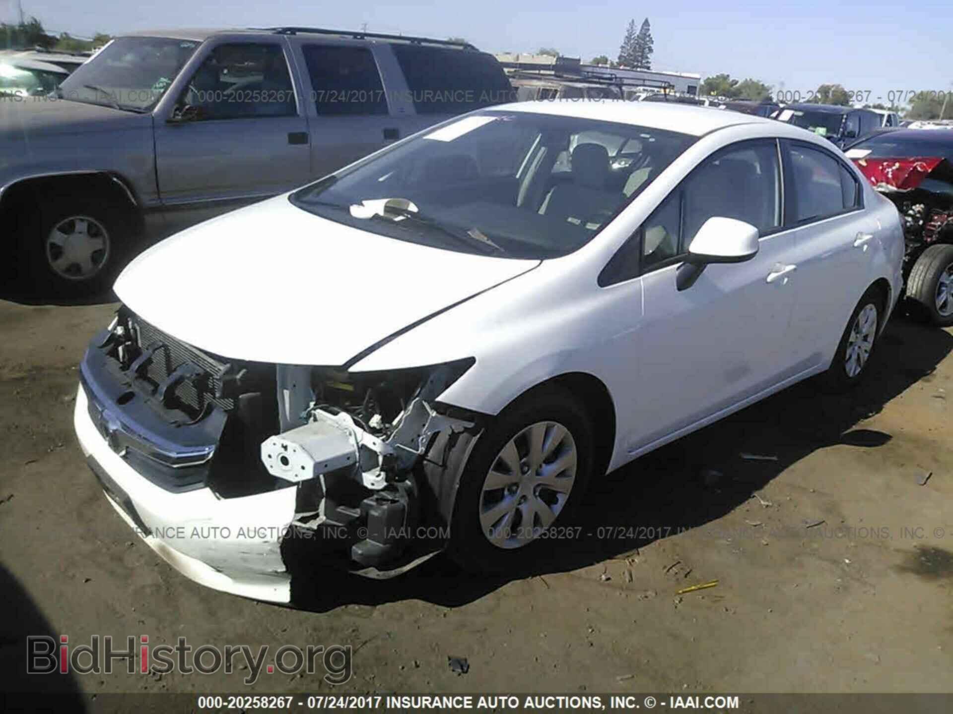 2012 Honda Civic - VIN: 19XFB2F59CE376677 - Фото 2