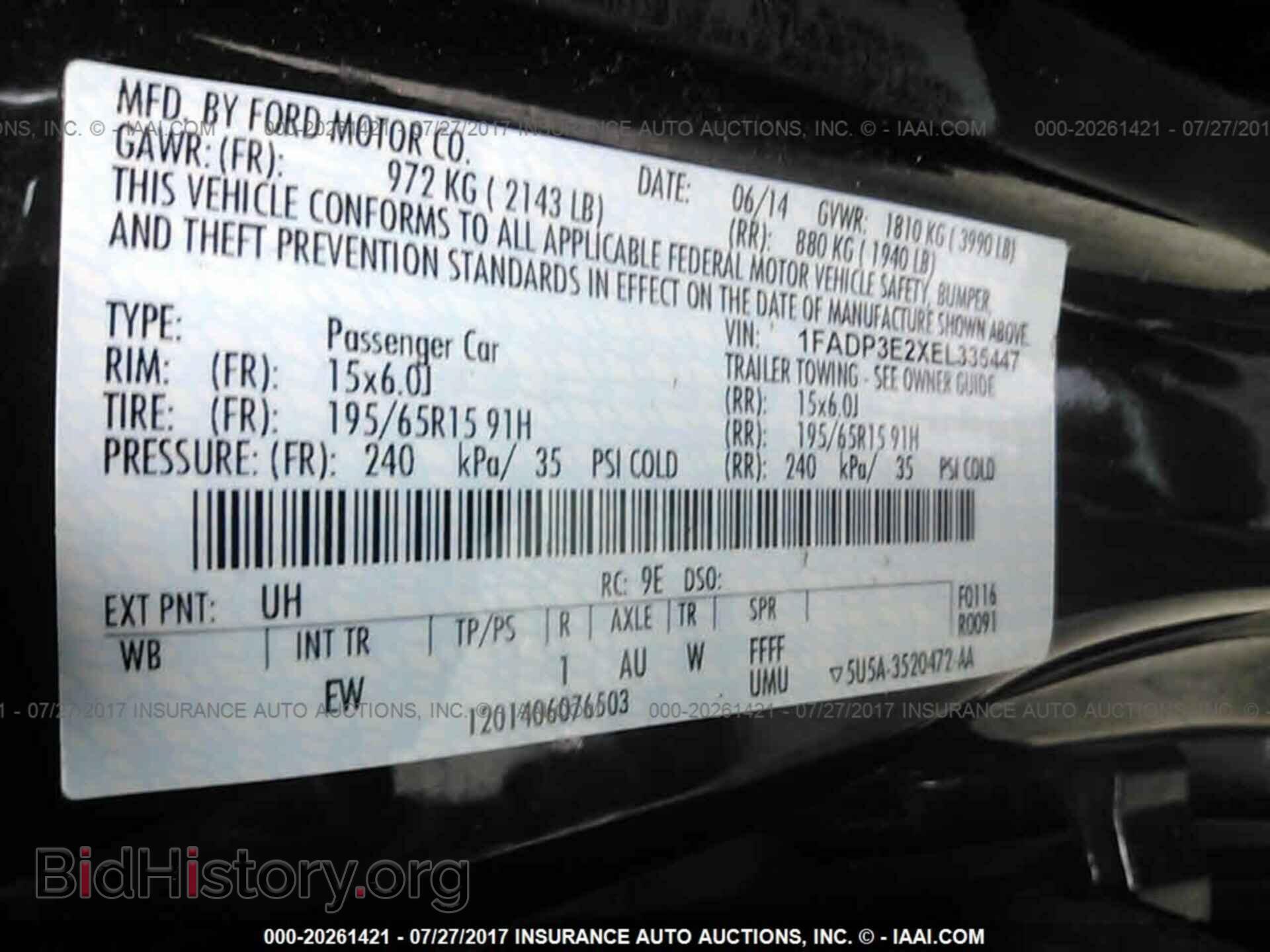 2014 Ford Focus - VIN: 1FADP3E2XEL335447 - Фото 9